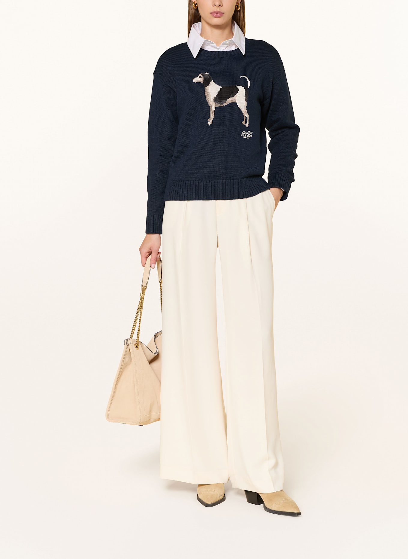 LAUREN RALPH LAUREN Pullover: DUNKELBLAU