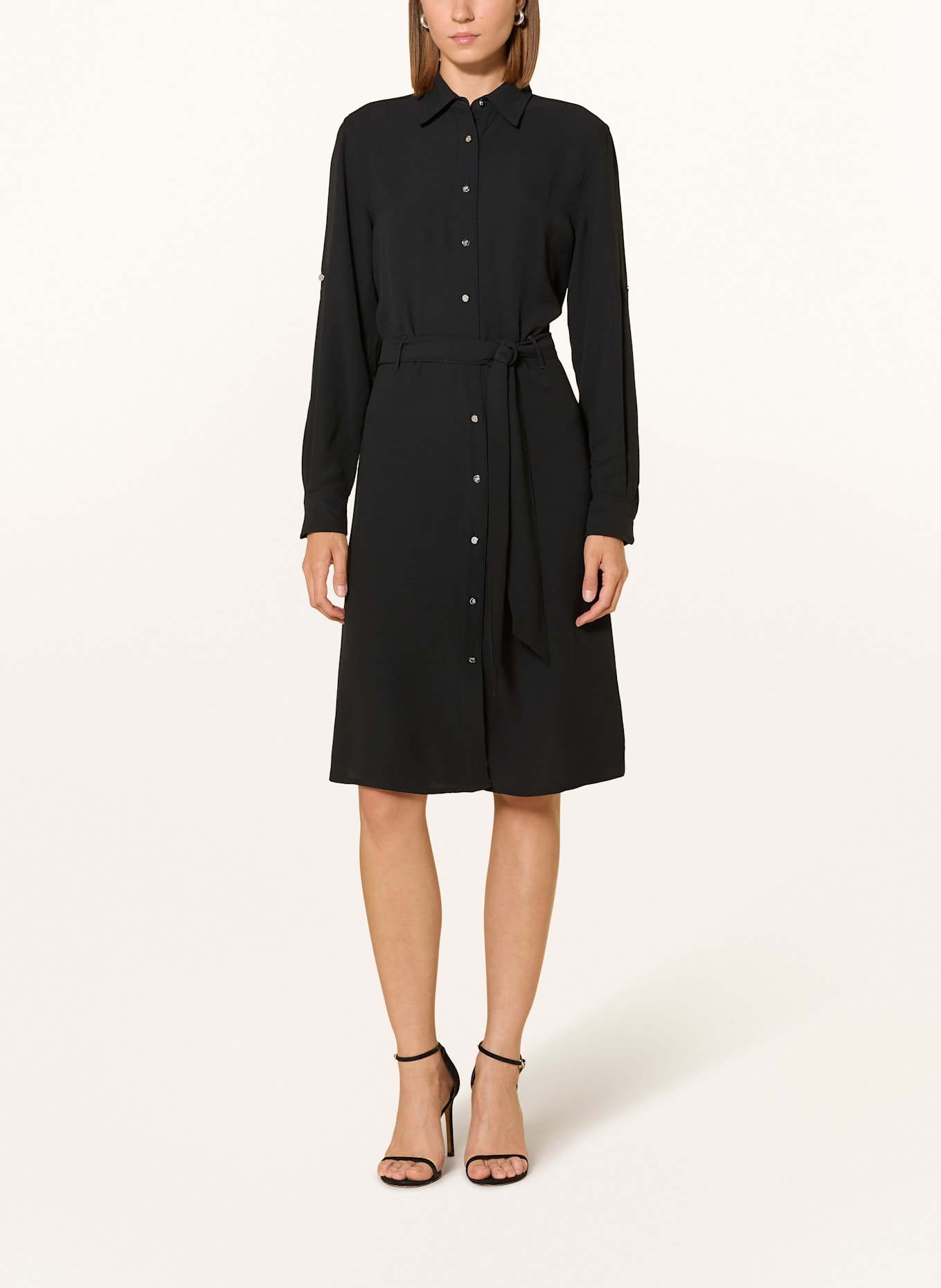 LAUREN RALPH LAUREN Hemdblusenkleid: SCHWARZ