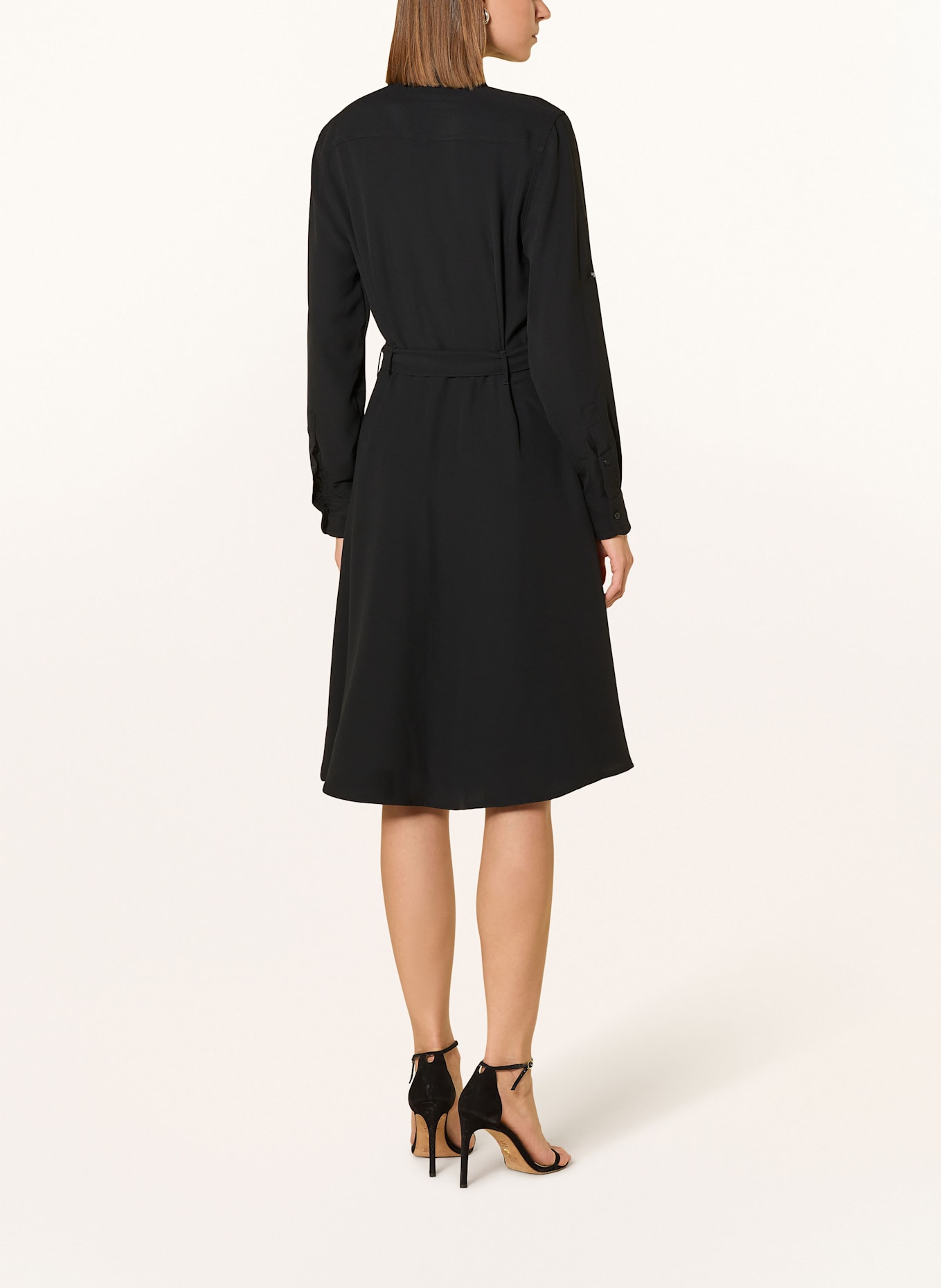 LAUREN RALPH LAUREN Hemdblusenkleid: SCHWARZ