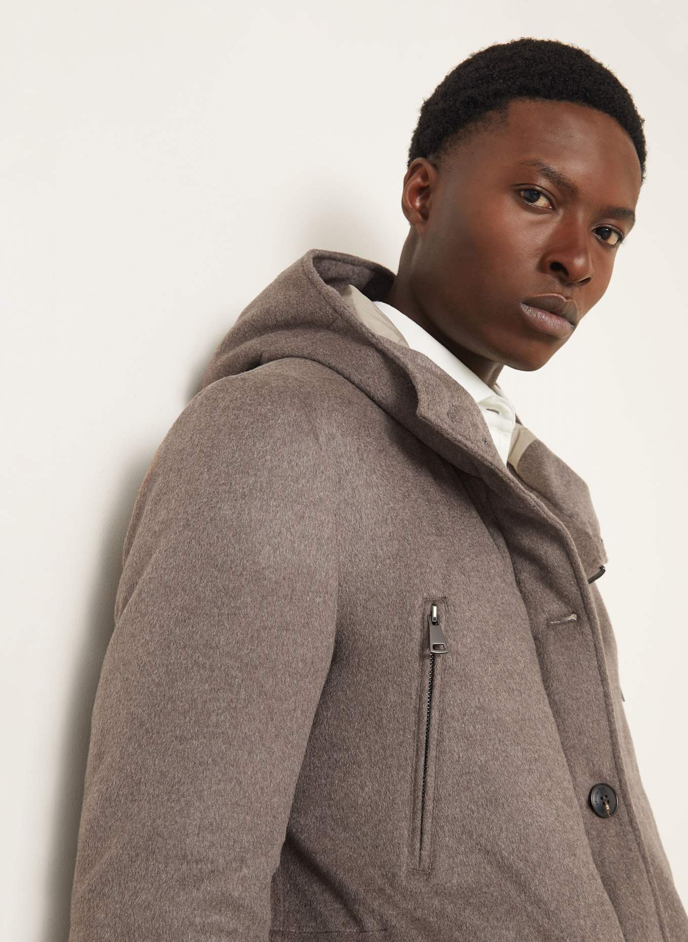 manzoni 24 Daunenmantel: TAUPE