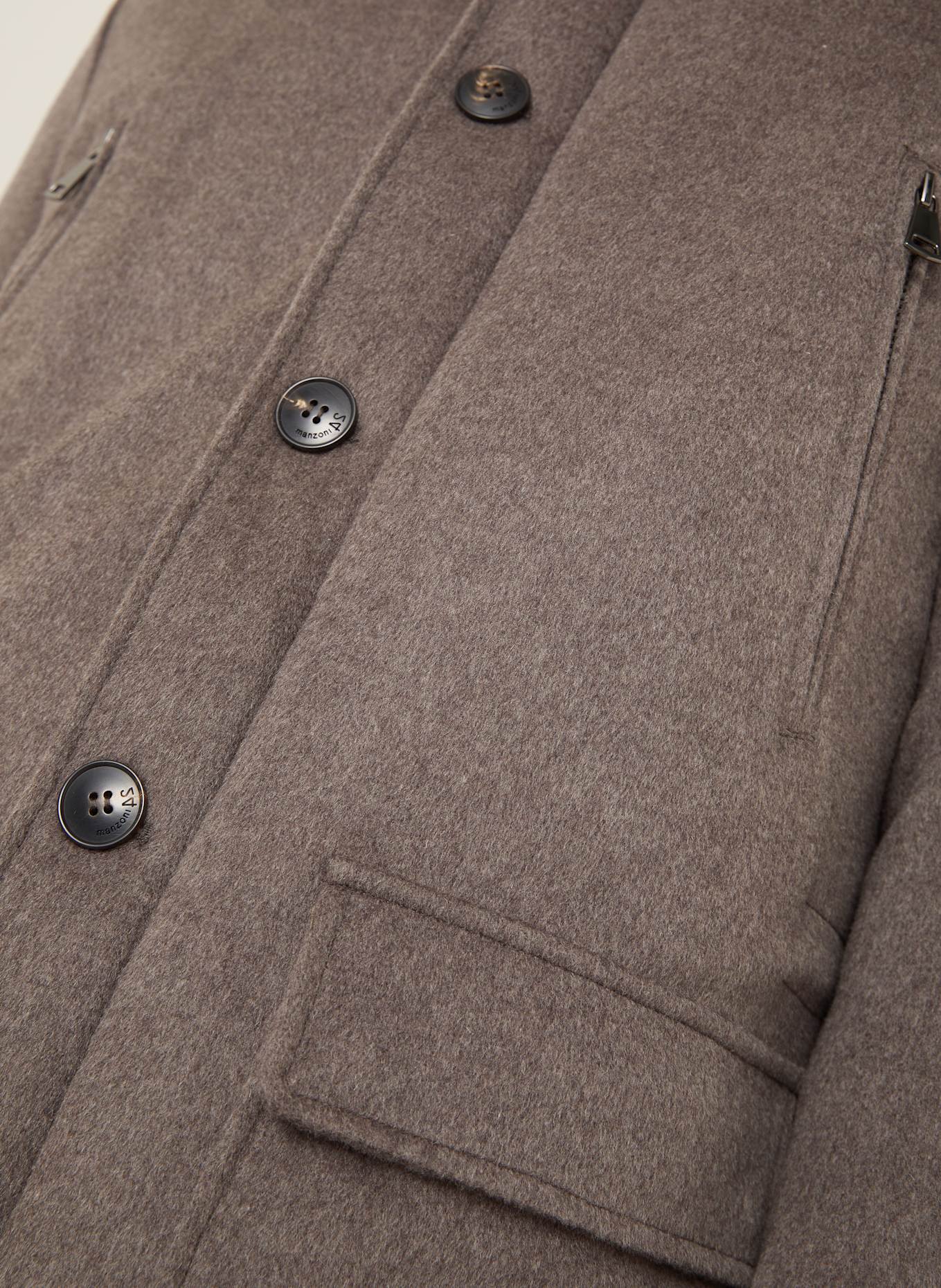 manzoni 24 Daunenmantel: TAUPE