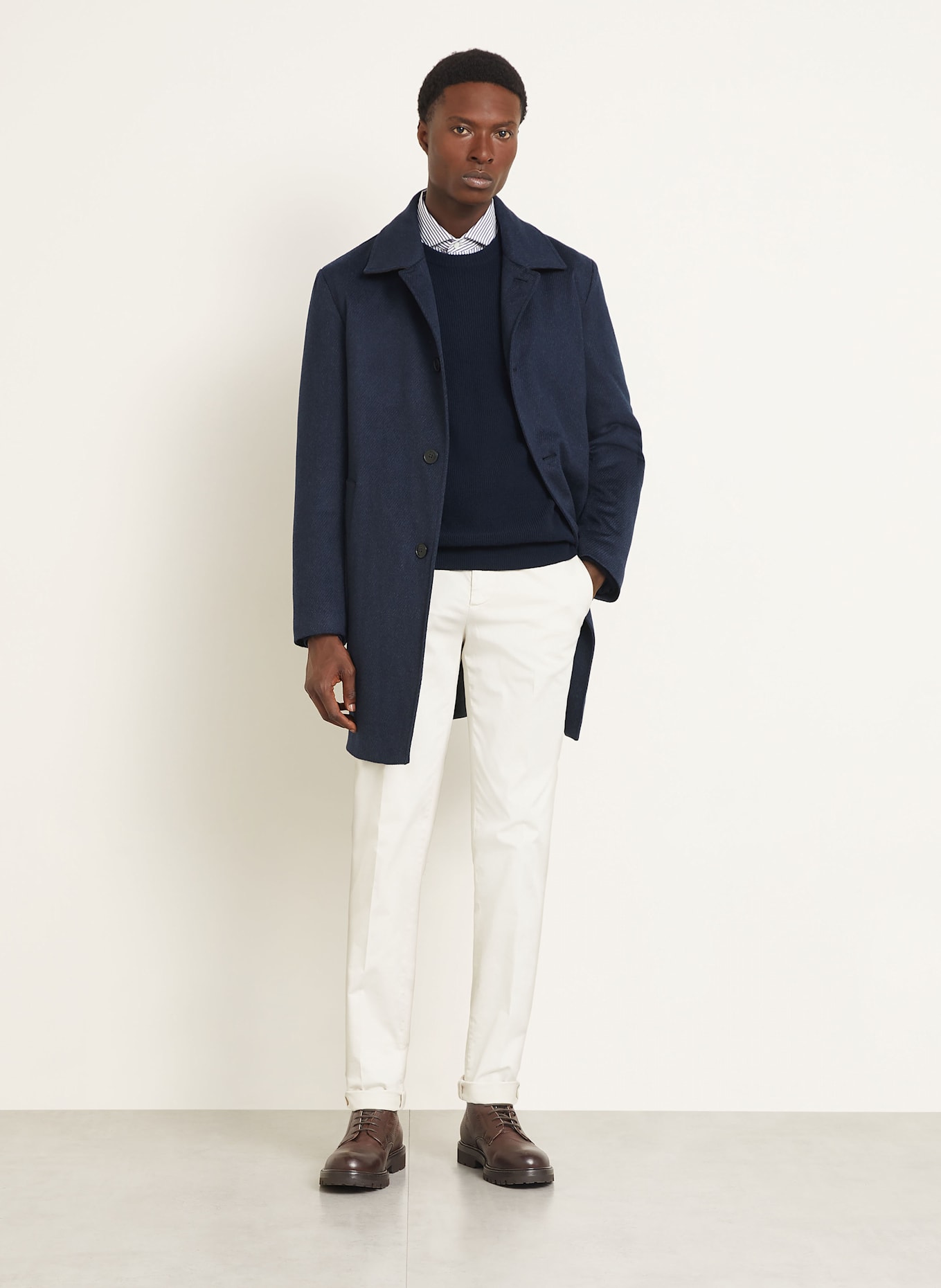 manzoni 24 Daunenmantel: DUNKELBLAU