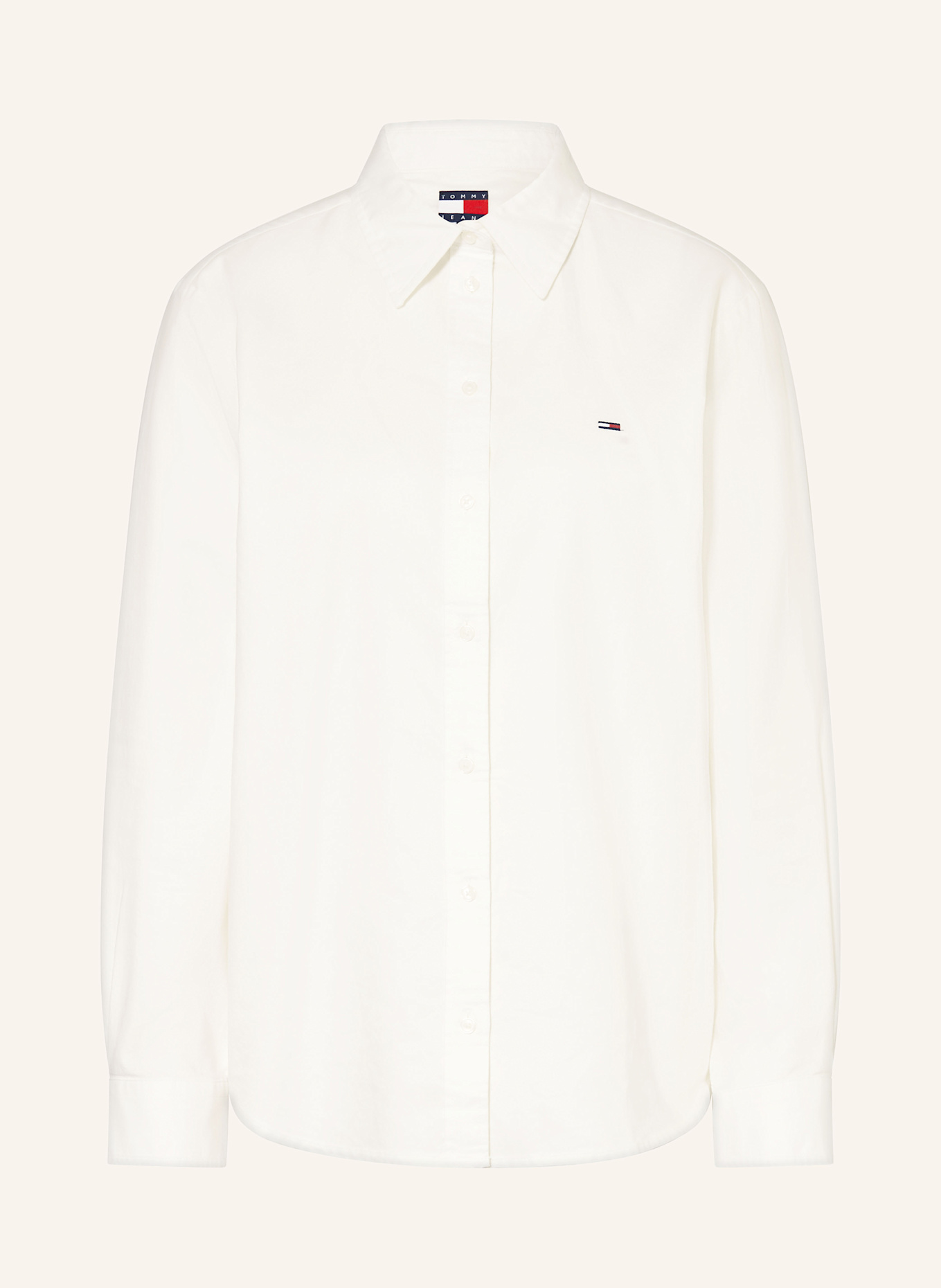 TOMMY JEANS Hemdbluse: WEISS