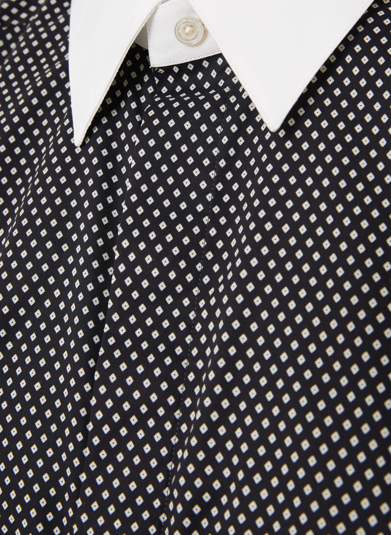 TOM FORD Hemd Classic Fit: SCHWARZ / WEISS