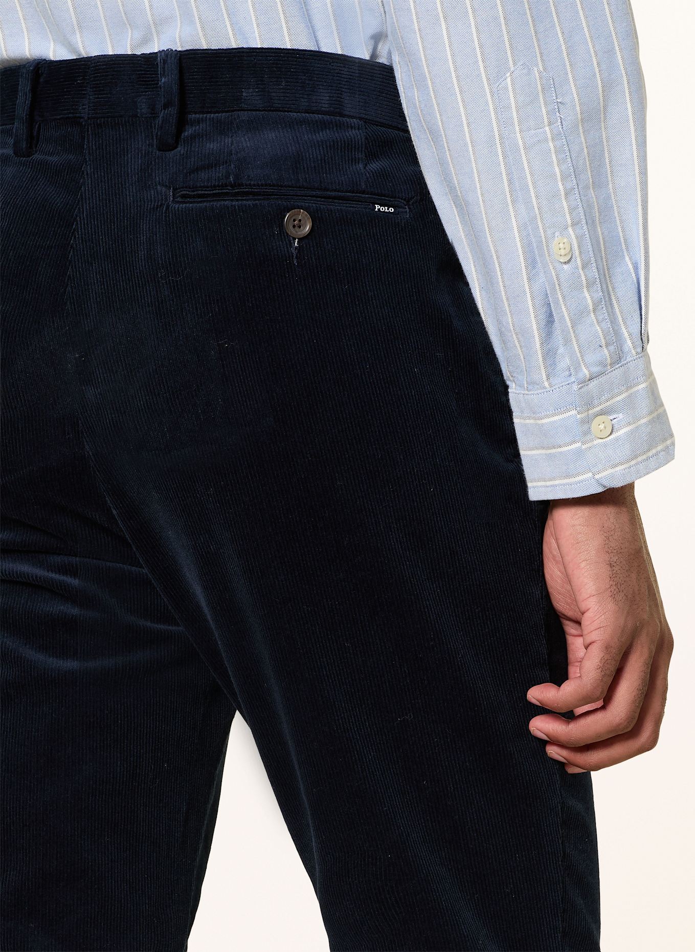 POLO RALPH LAUREN Cordhose Slim Fit: DUNKELBLAU