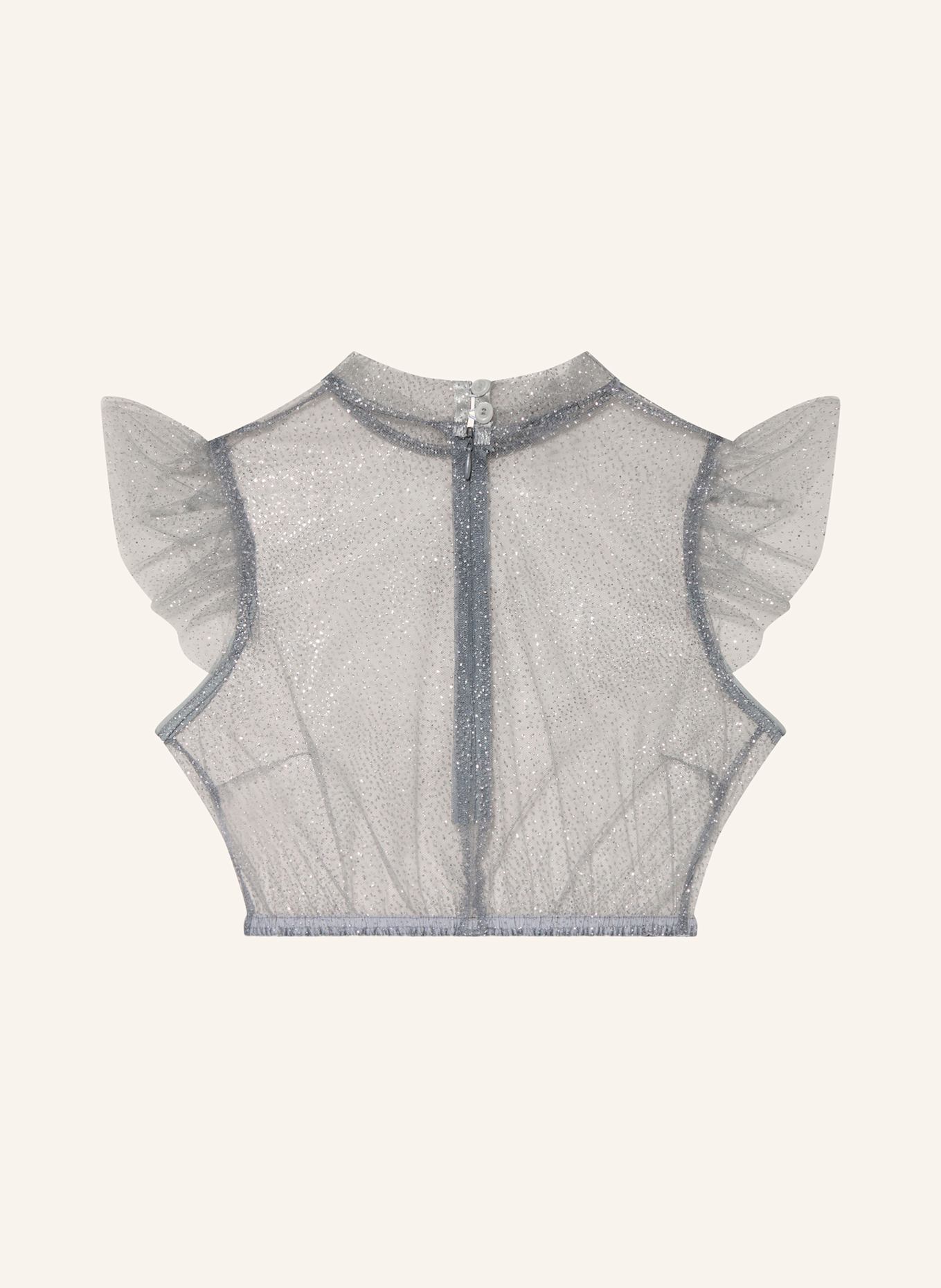 KINGA MATHE Dirndlbluse LENI: GRAU