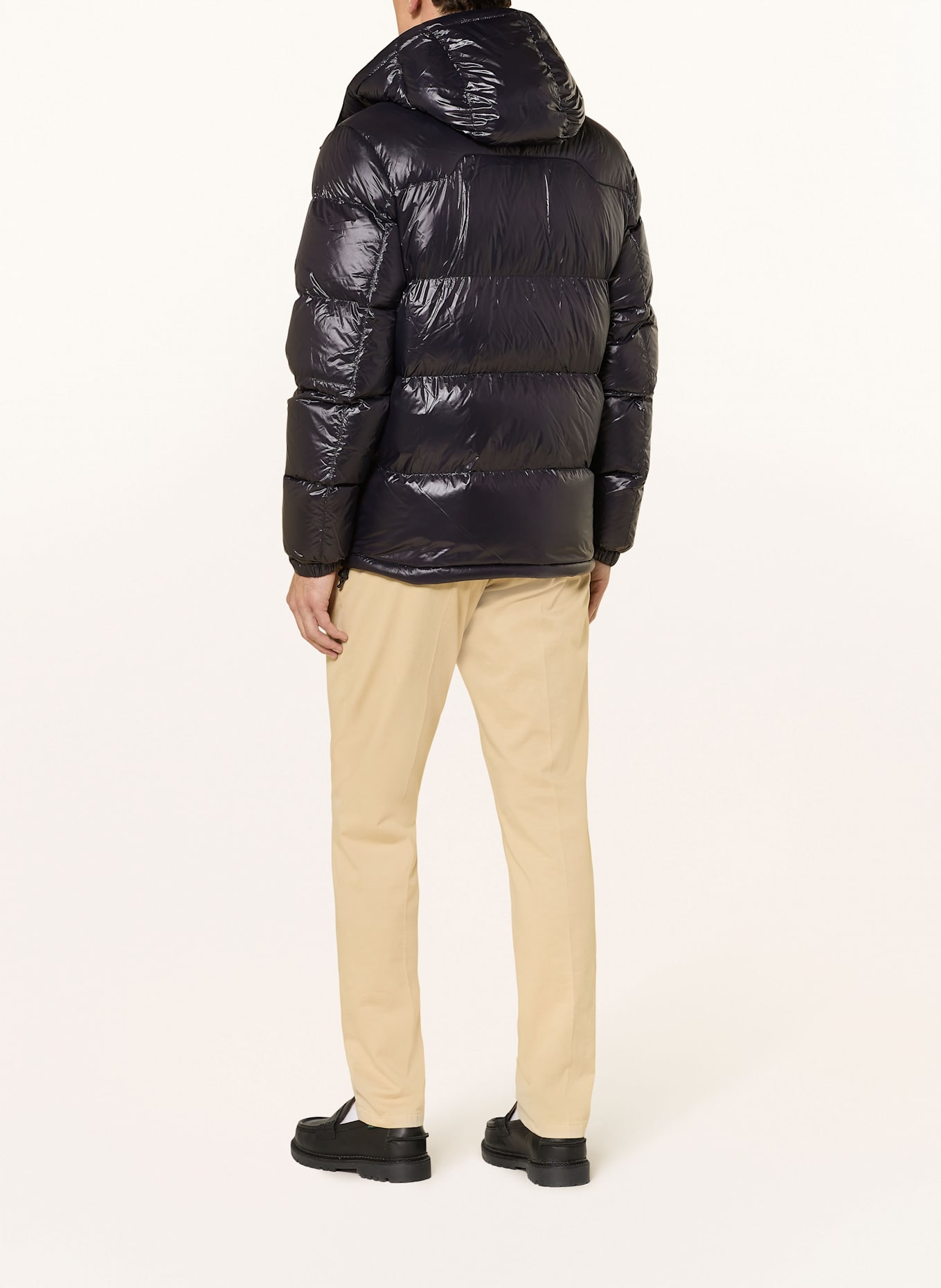 POLO RALPH LAUREN GORHAM down jacket with detachable hood: BLACK