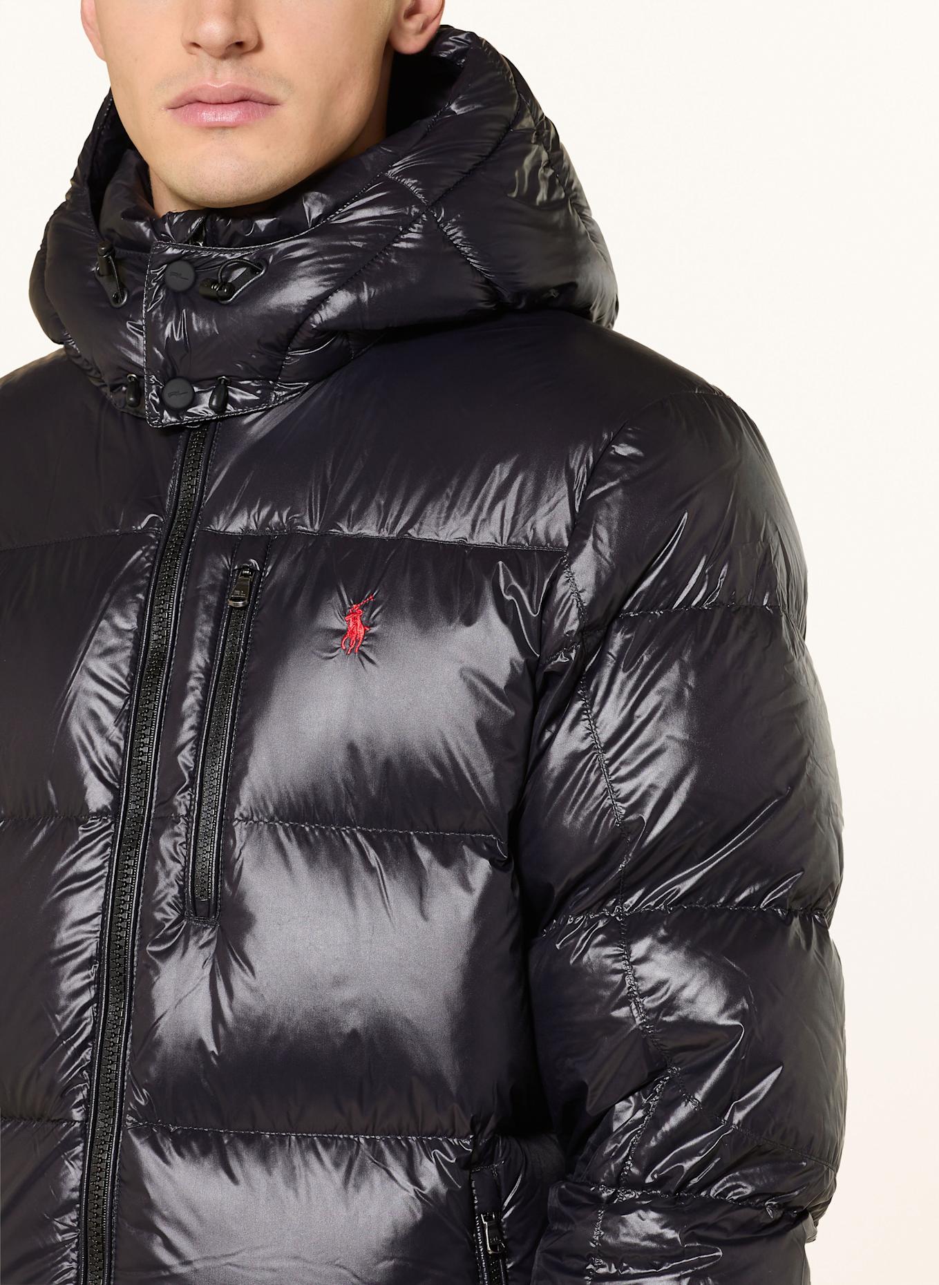POLO RALPH LAUREN GORHAM down jacket with detachable hood: BLACK
