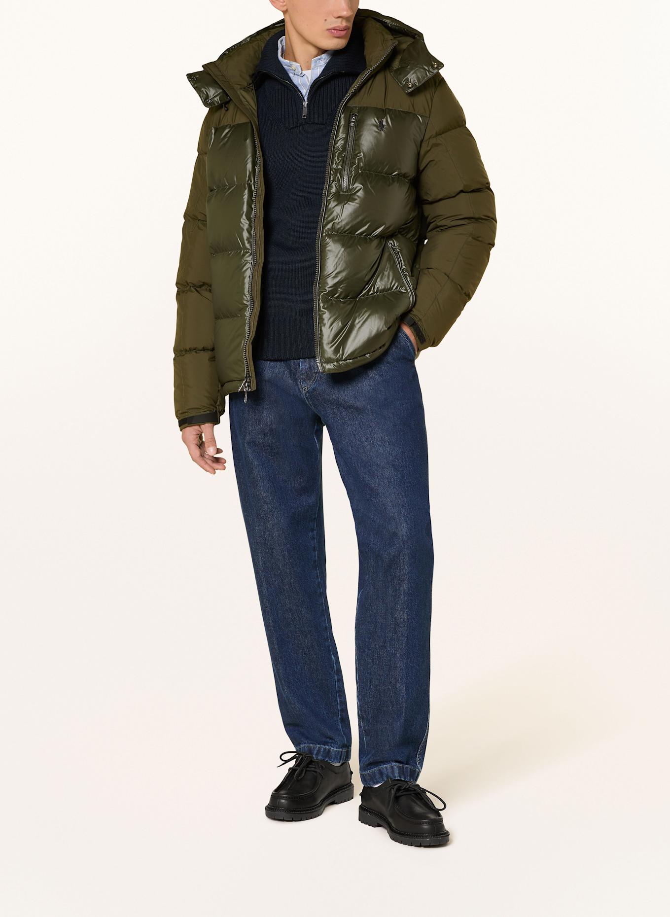 POLO RALPH LAUREN Daunenjacke GORHAM mit abnehmbarer Kapuze: OLIV