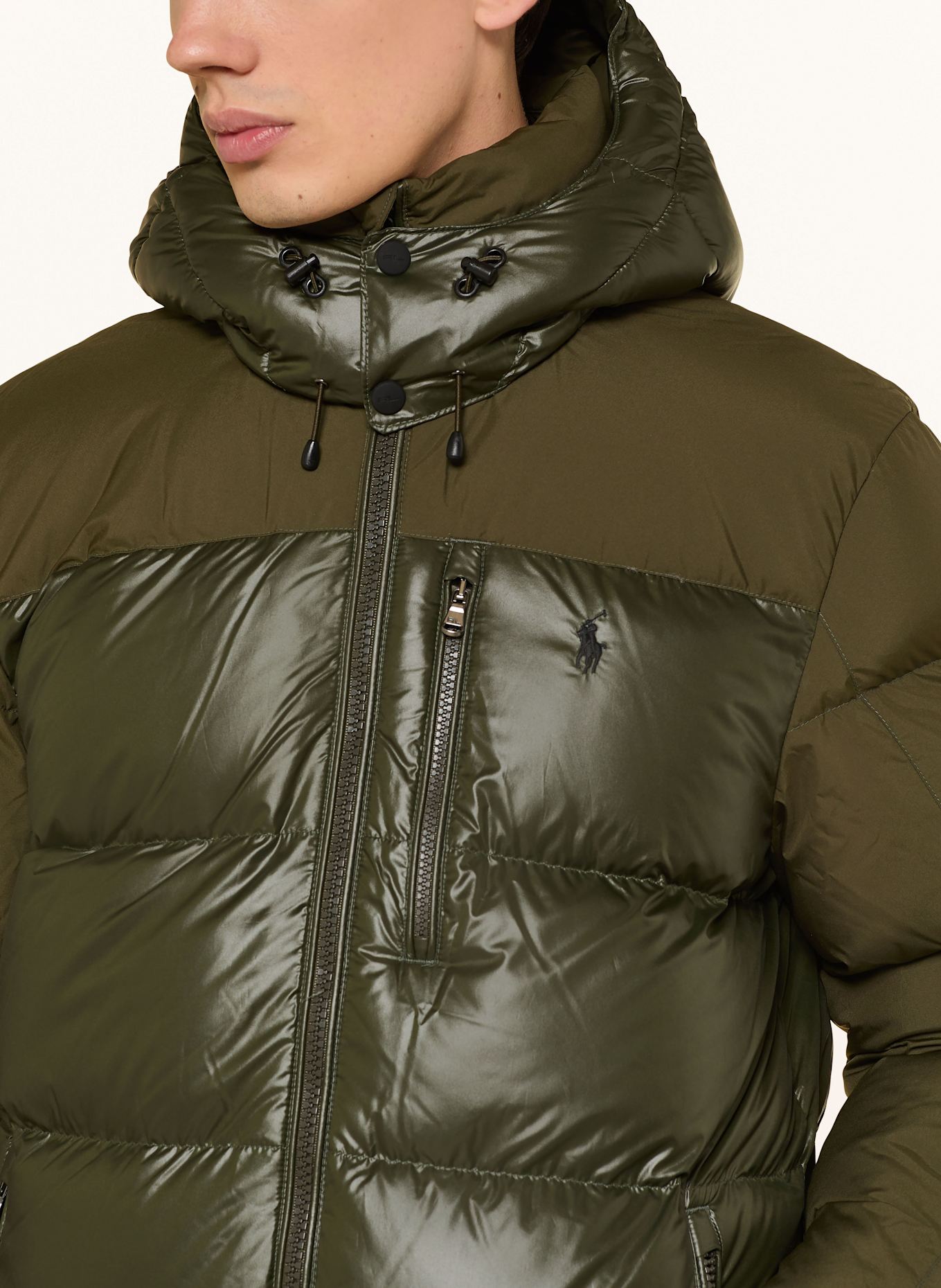 POLO RALPH LAUREN Daunenjacke GORHAM mit abnehmbarer Kapuze: OLIV