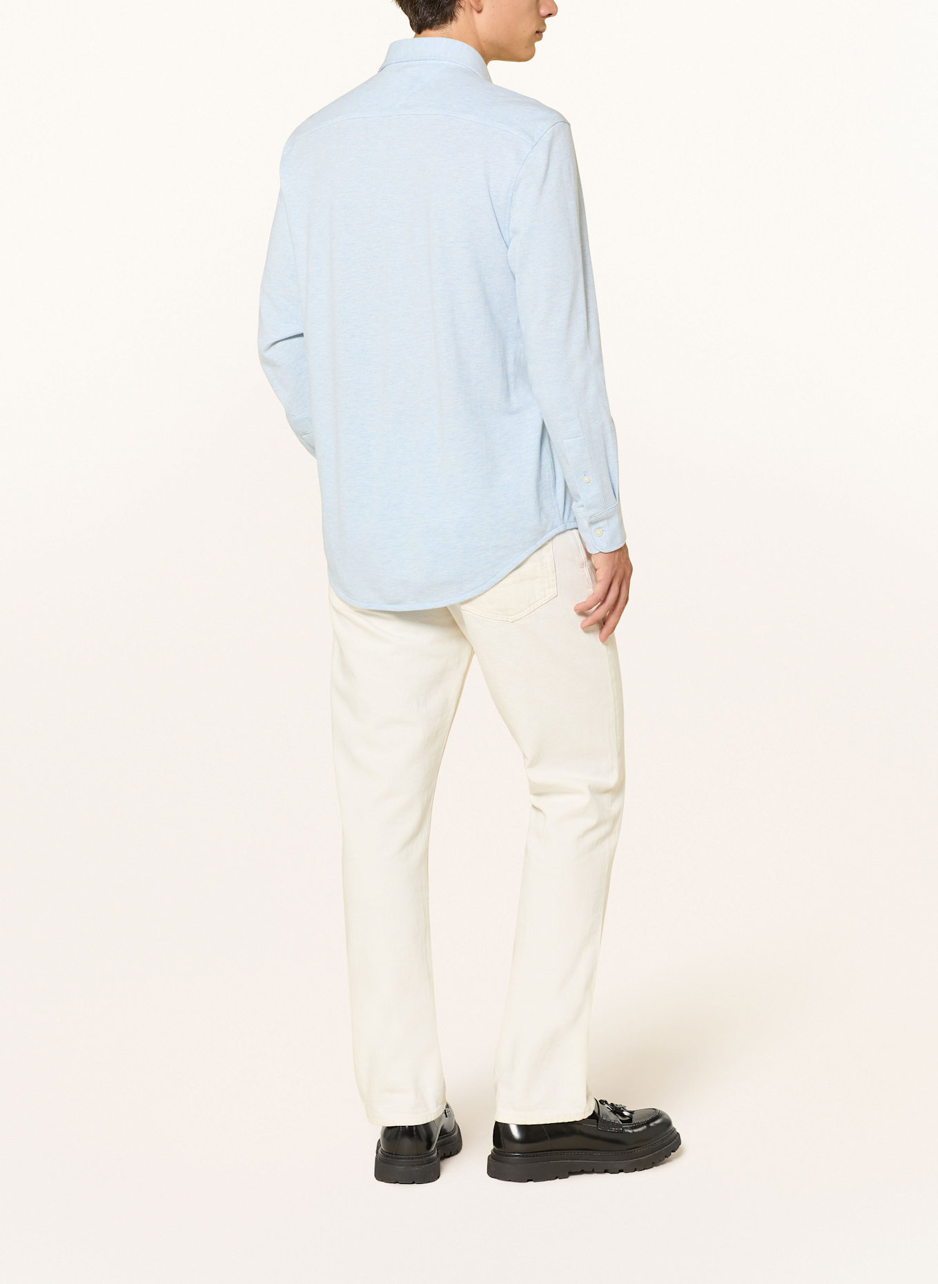 TOMMY HILFIGER Piqué-Hemd Regular Fit: HELLBLAU