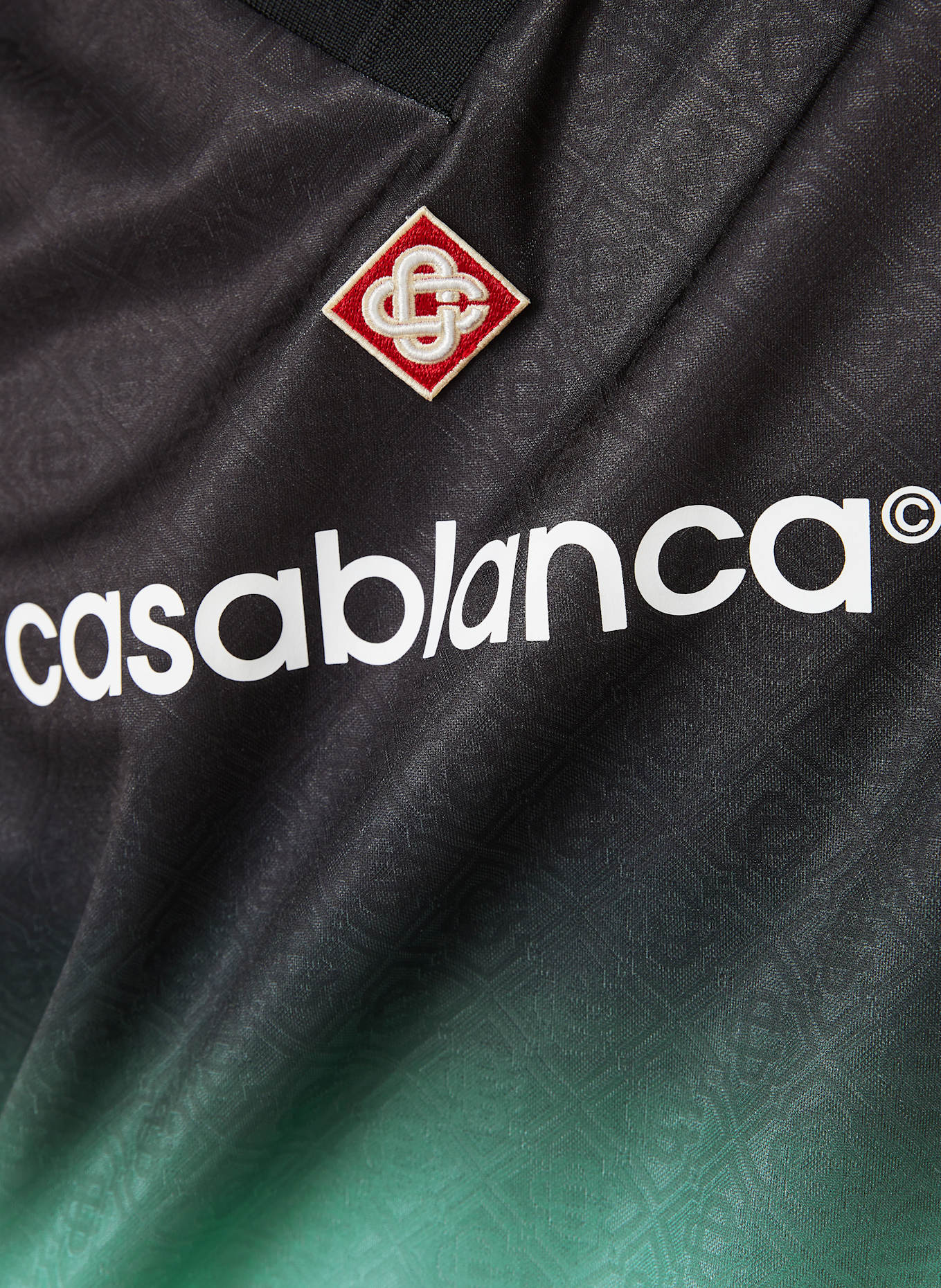 Casablanca T-Shirt: SCHWARZ / MINT / WEISS