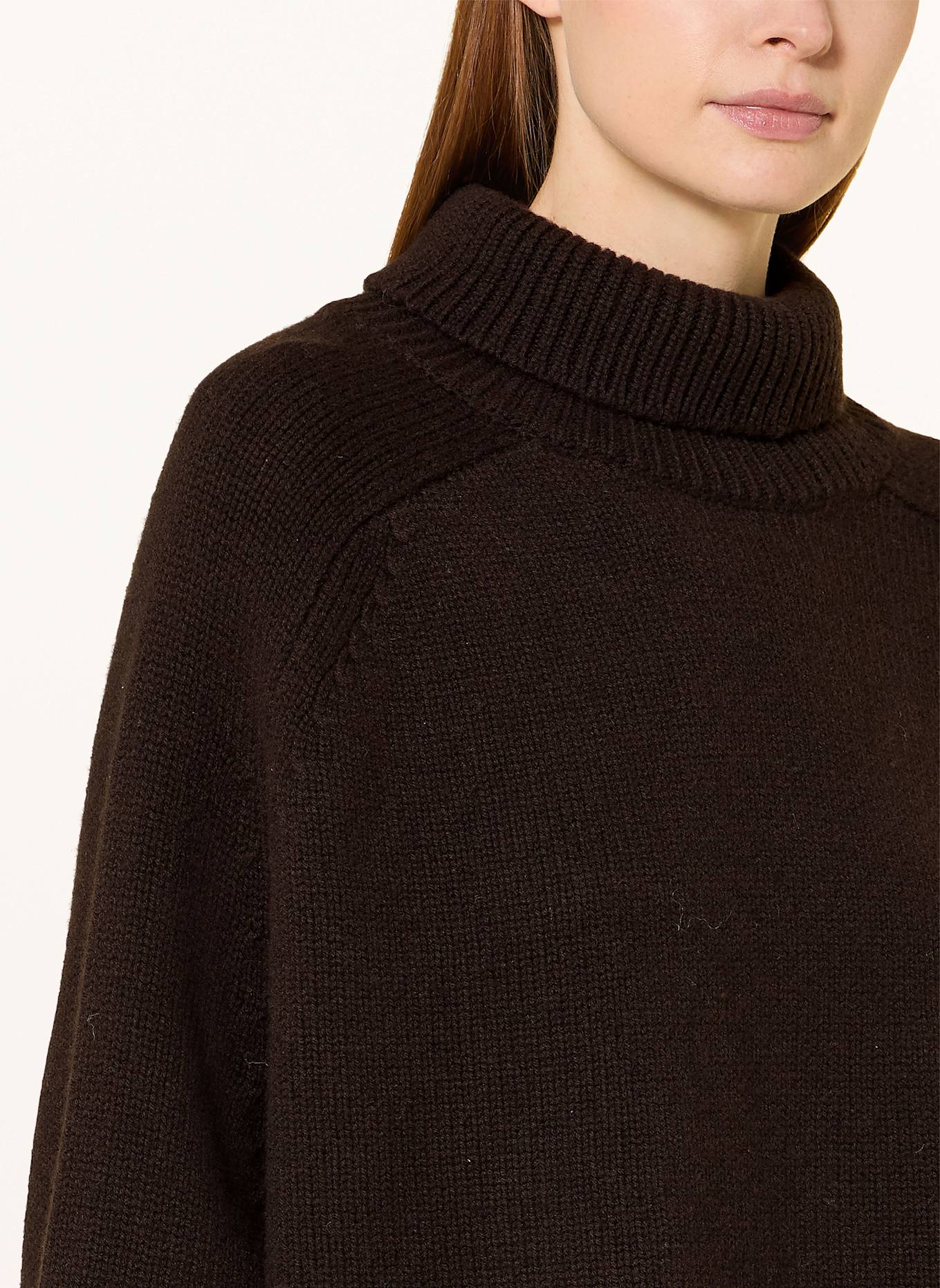 Juvia Rollkragenpullover RIKE: DUNKELBRAUN