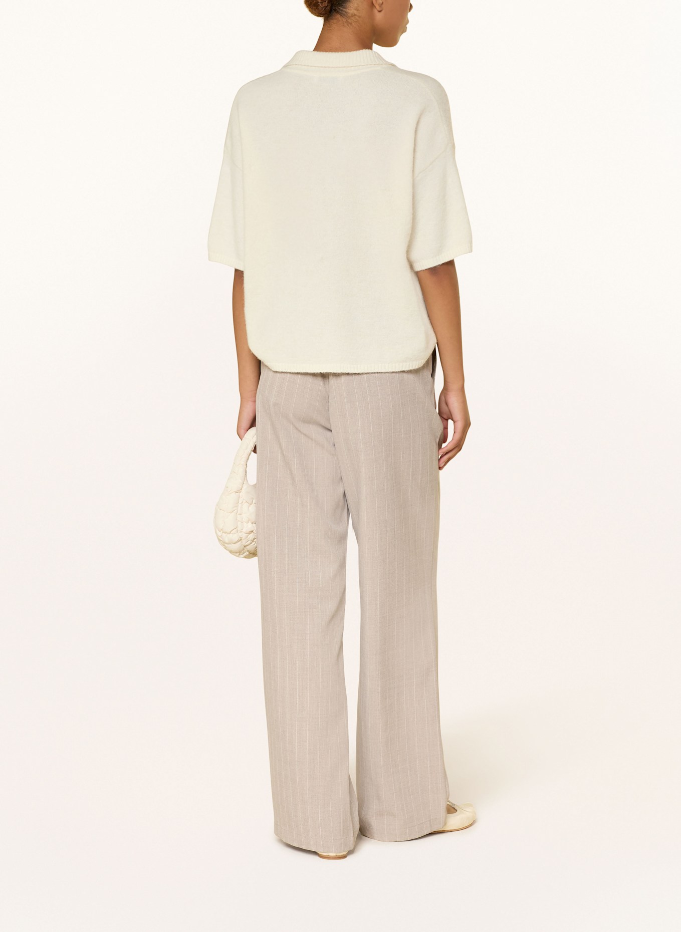 NEO NOIR Marlenehose ERIKO: HELLBRAUN / WEISS