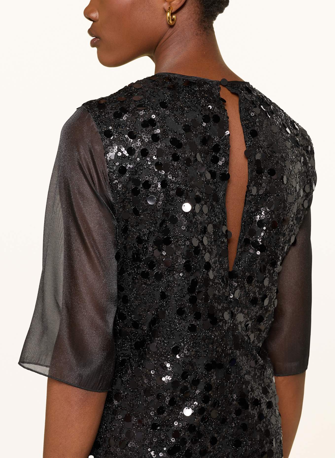 InWear Cocktailkleid DAVINAIW mit Pailletten: SCHWARZ