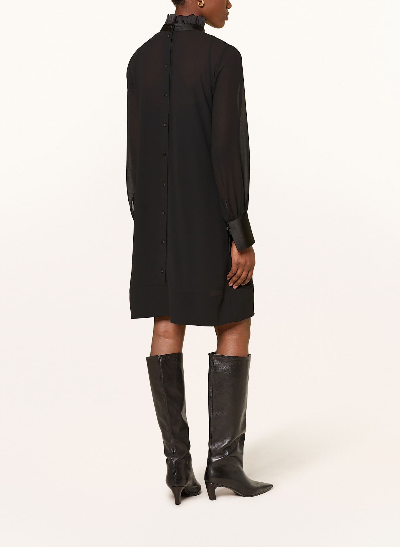 InWear Kleid DARIAIW mit Rüschen: SCHWARZ