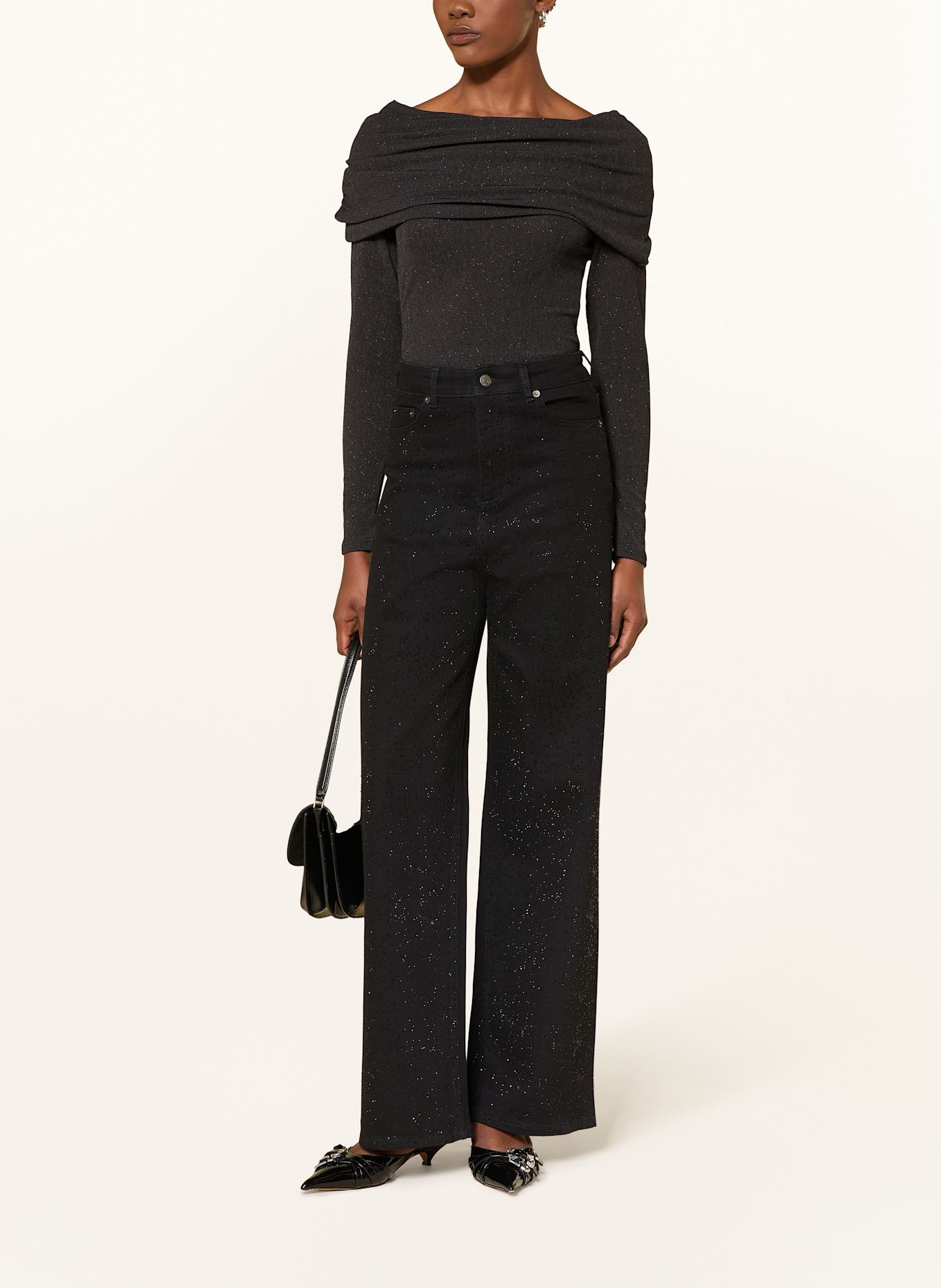 InWear Blusenshirt KRITHIW: SCHWARZ / SILBER