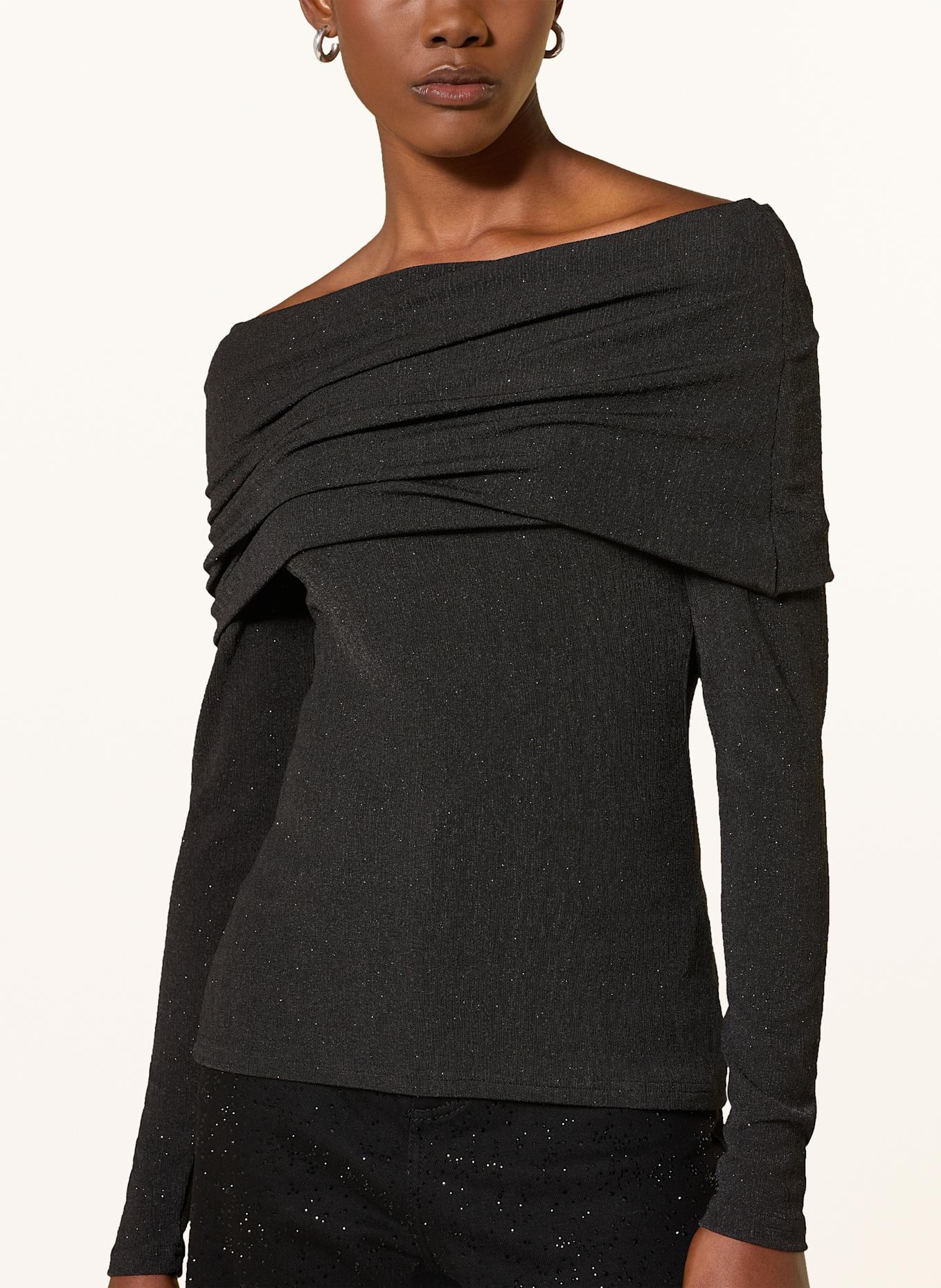 InWear Blusenshirt KRITHIW: SCHWARZ / SILBER