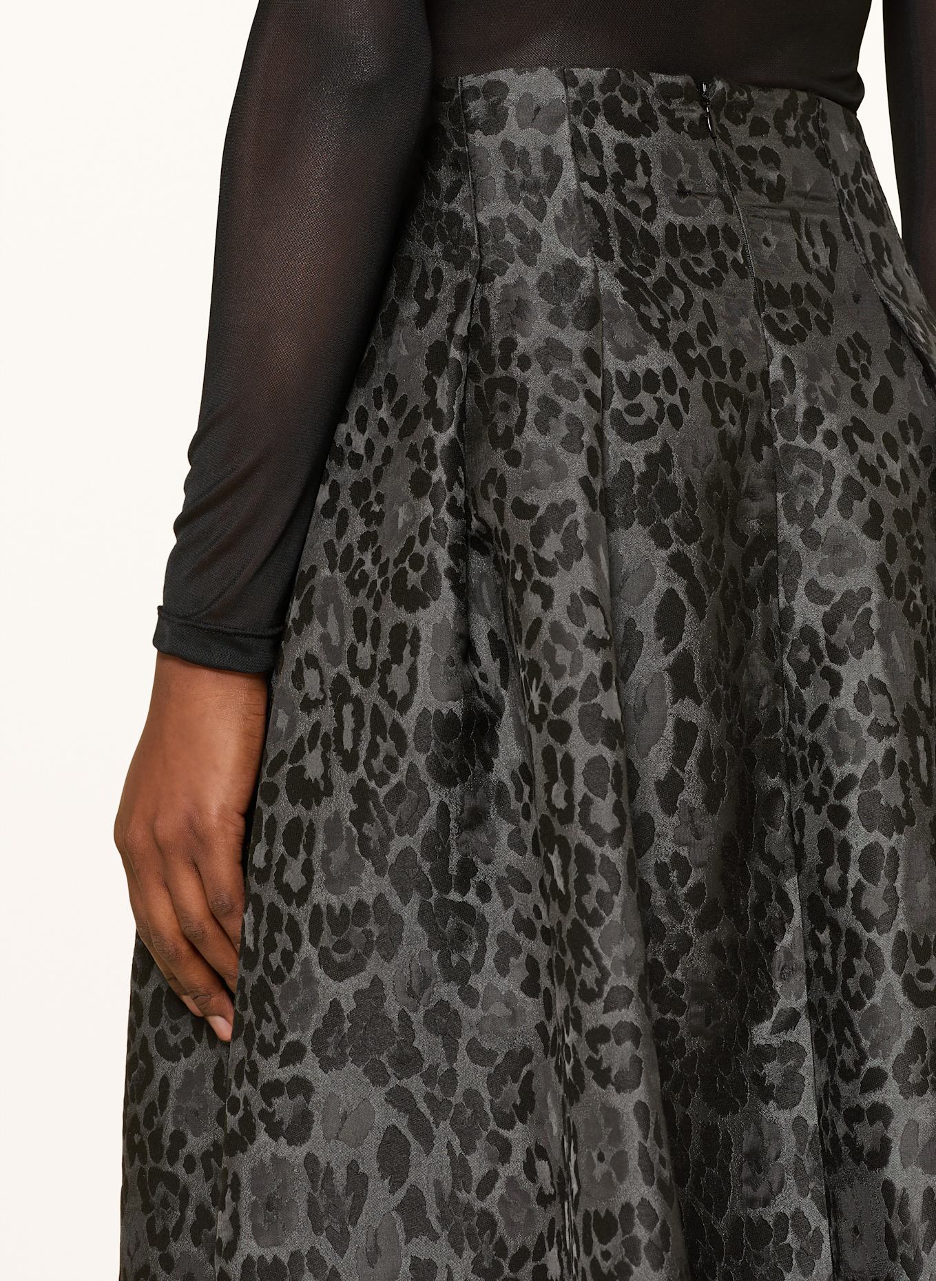 InWear Jacquard-Rock ZINAIW: SCHWARZ / DUNKELGRAU