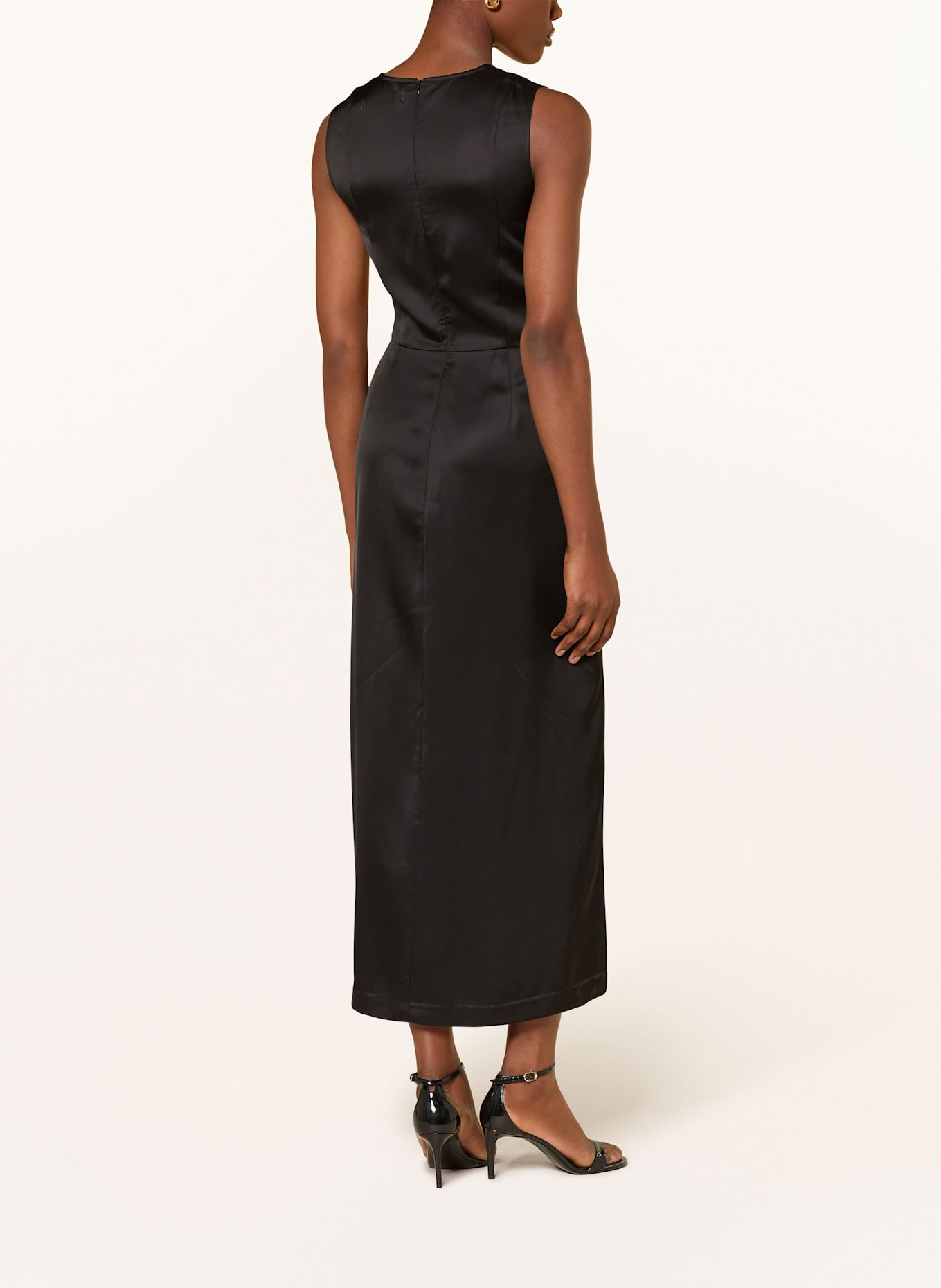 InWear Satinkleid ZUMAHIW: SCHWARZ