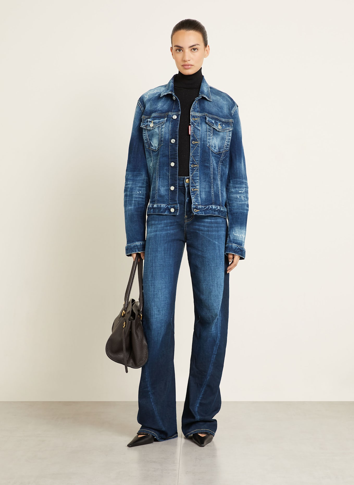 DSQUARED2 Kurtka jeansowa: GRANATOWY