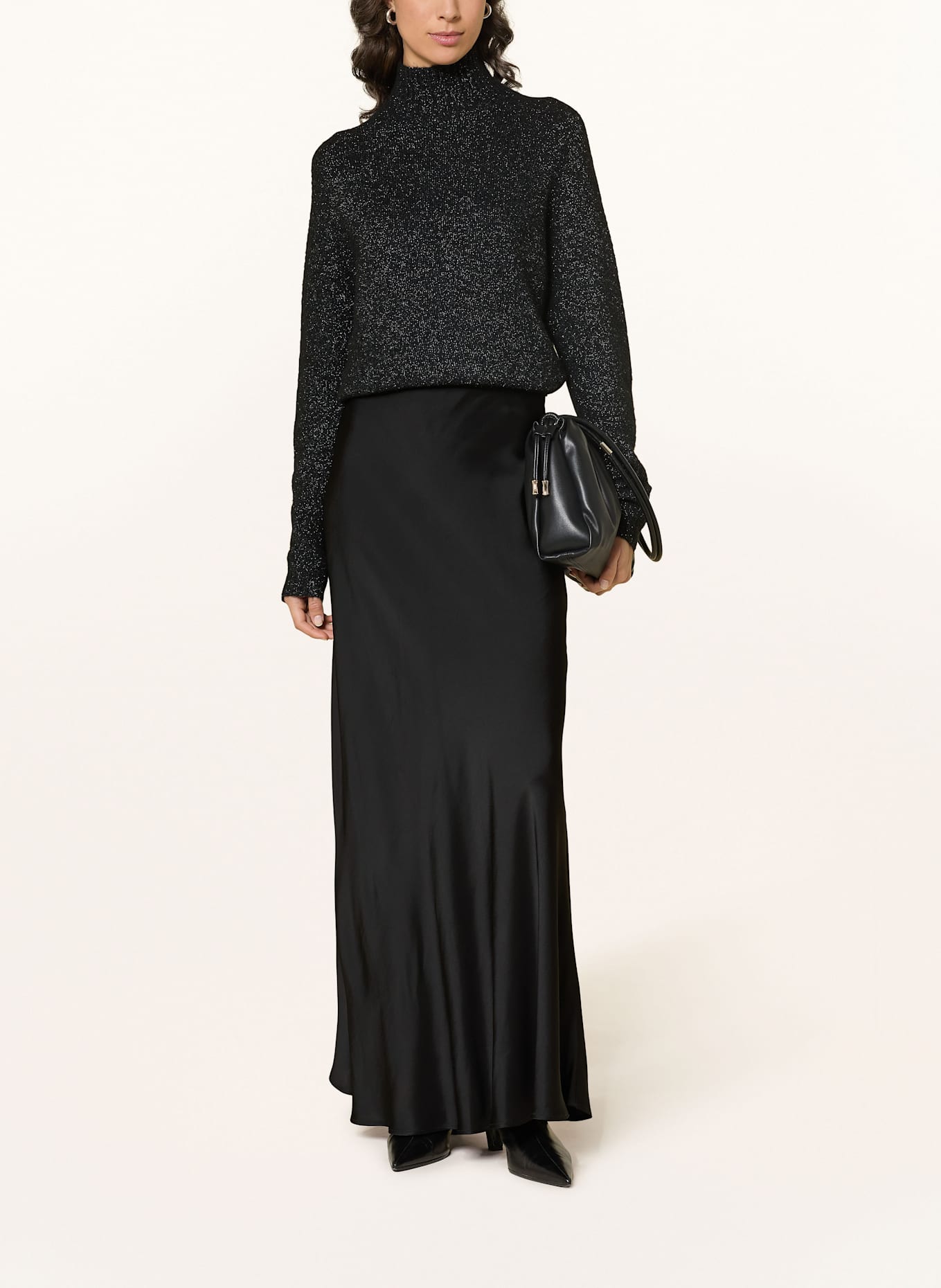 ottod'ame Satinrock: SCHWARZ