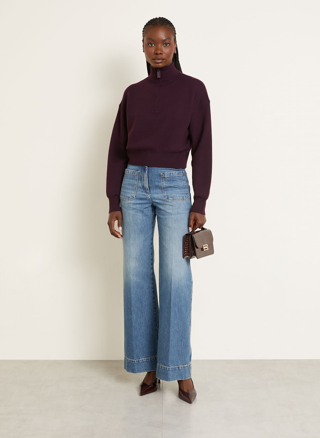 VICTORIA BECKHAM Troyer: ROUGE FONCÉ