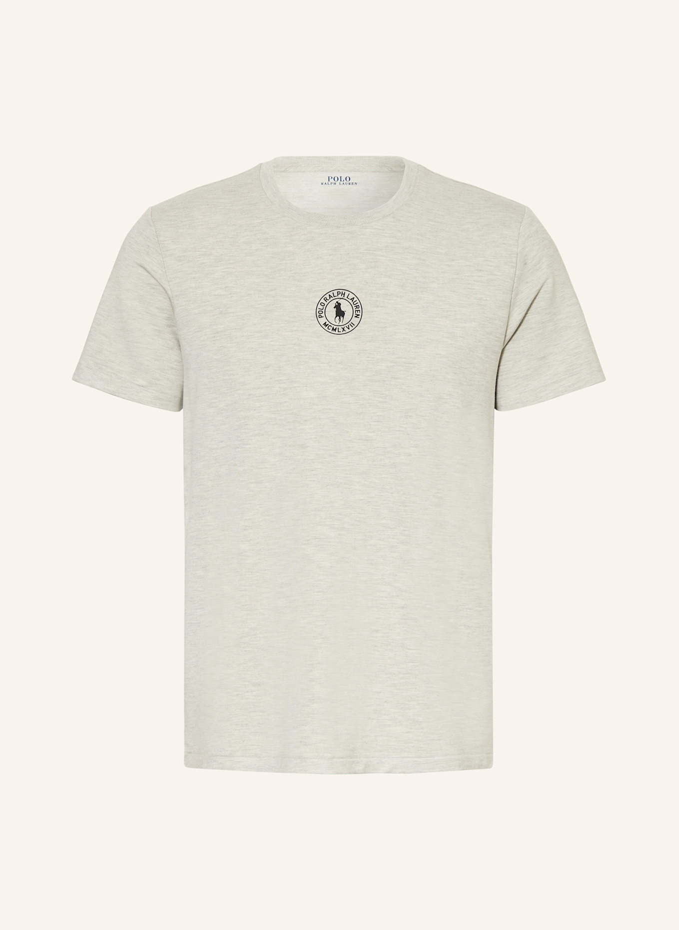 POLO RALPH LAUREN Lounge-Shirt: HELLGRAU