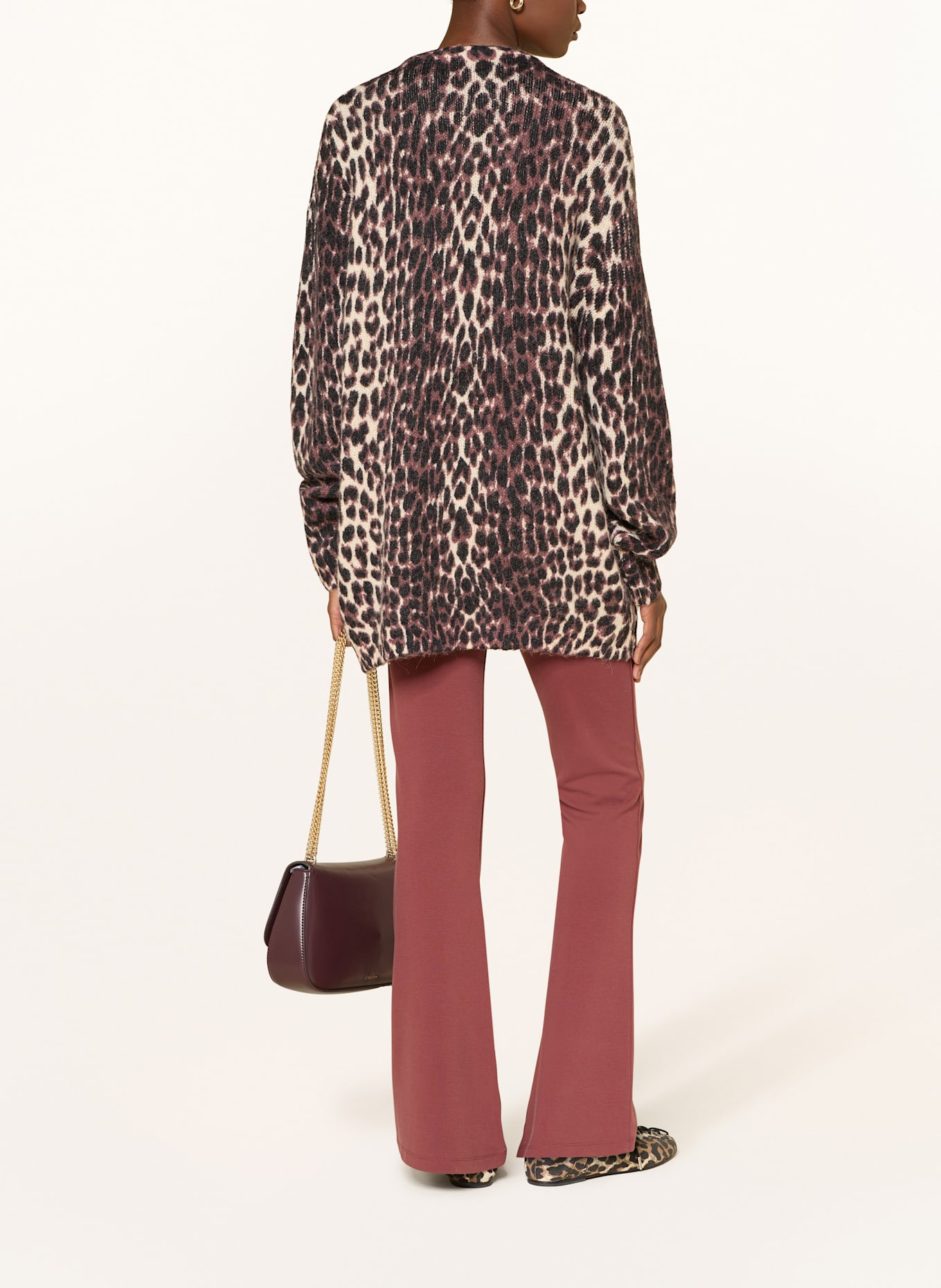 OH APRIL Pullover MOANI: CREME / DUNKELROT / SCHWARZ