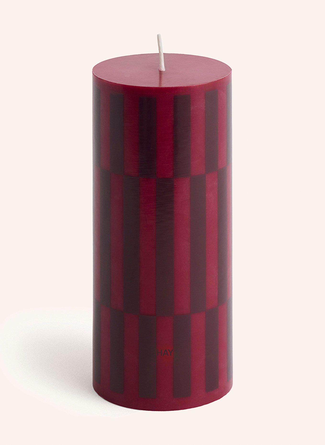 HAY Candle SMALL: DARK RED / RED