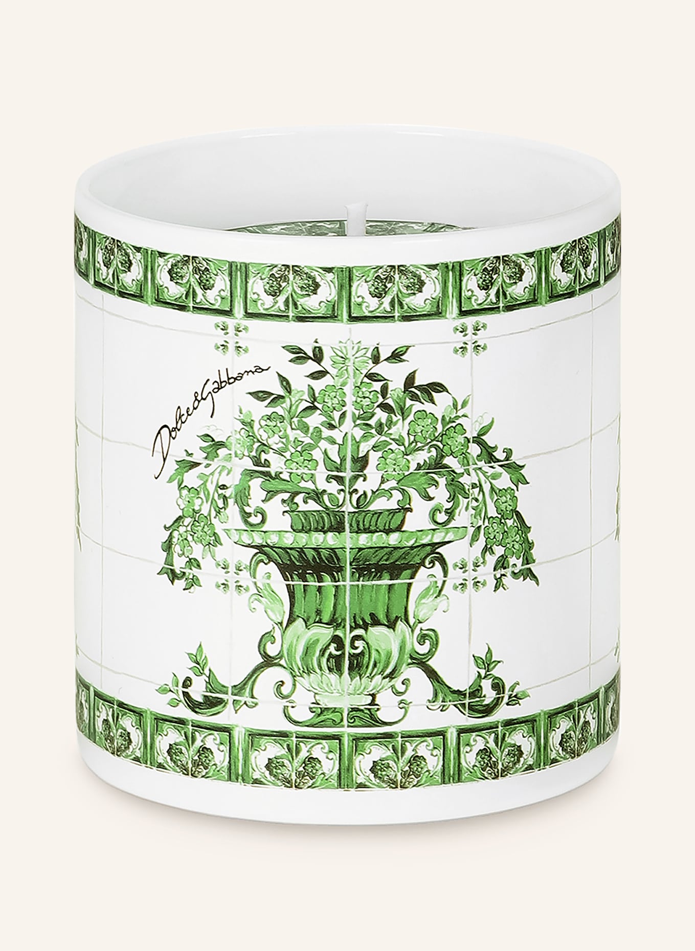 DOLCE & GABBANA CASA Duftkerze: WEISS / GRÜN