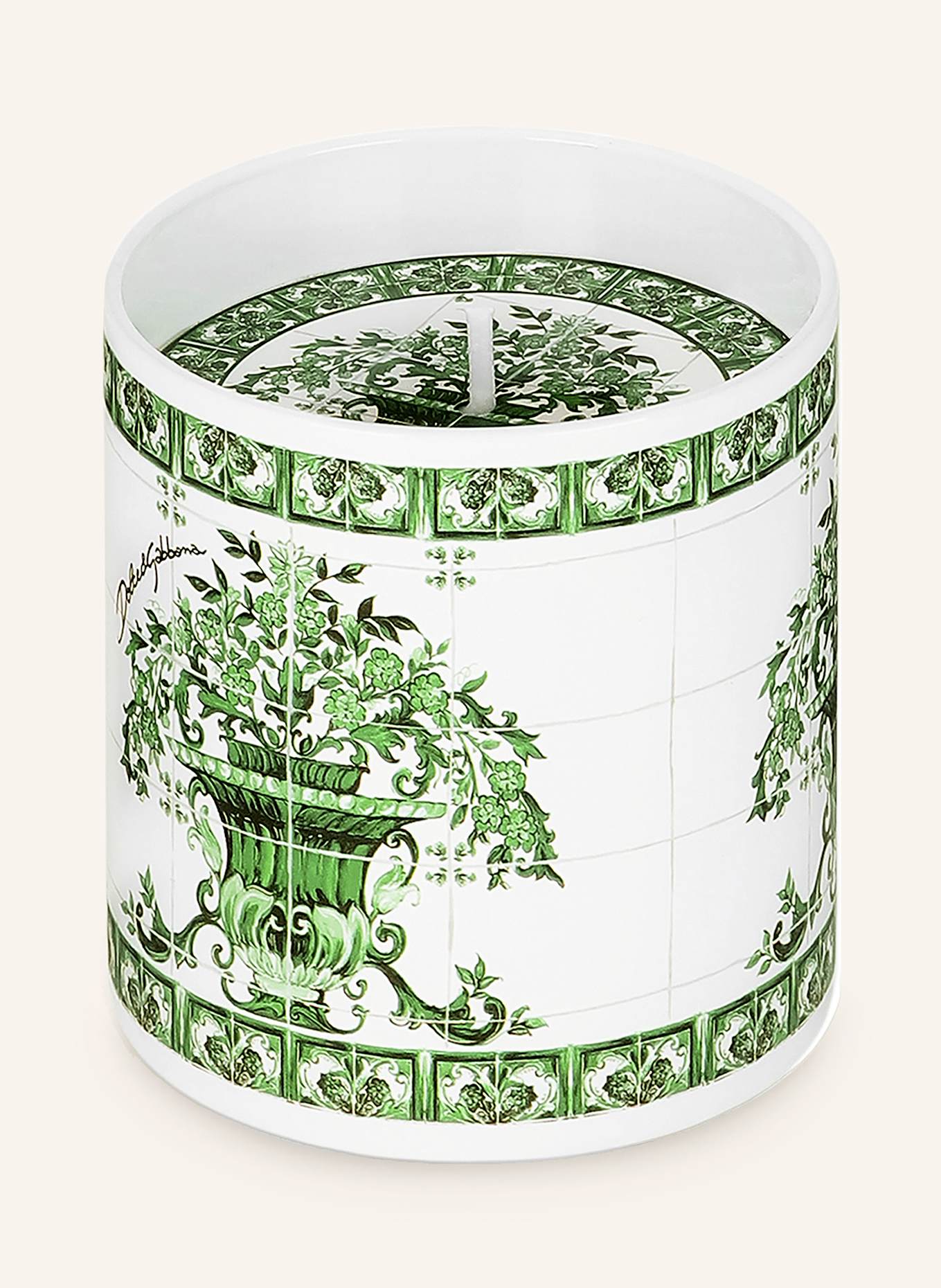 DOLCE & GABBANA CASA Duftkerze: WEISS / GRÜN
