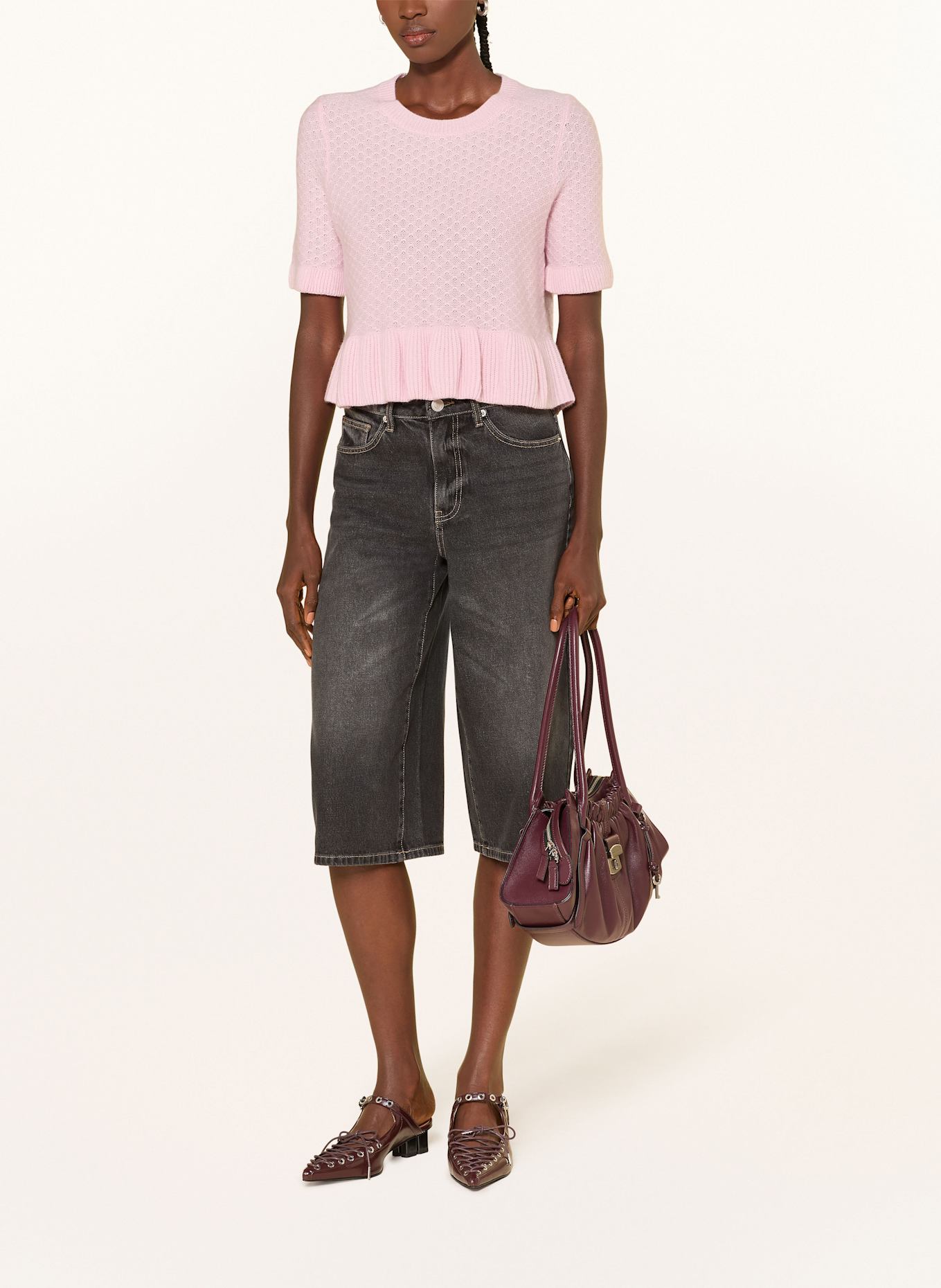 MRS & HUGS Strickshirt mit Cashmere: ROSA