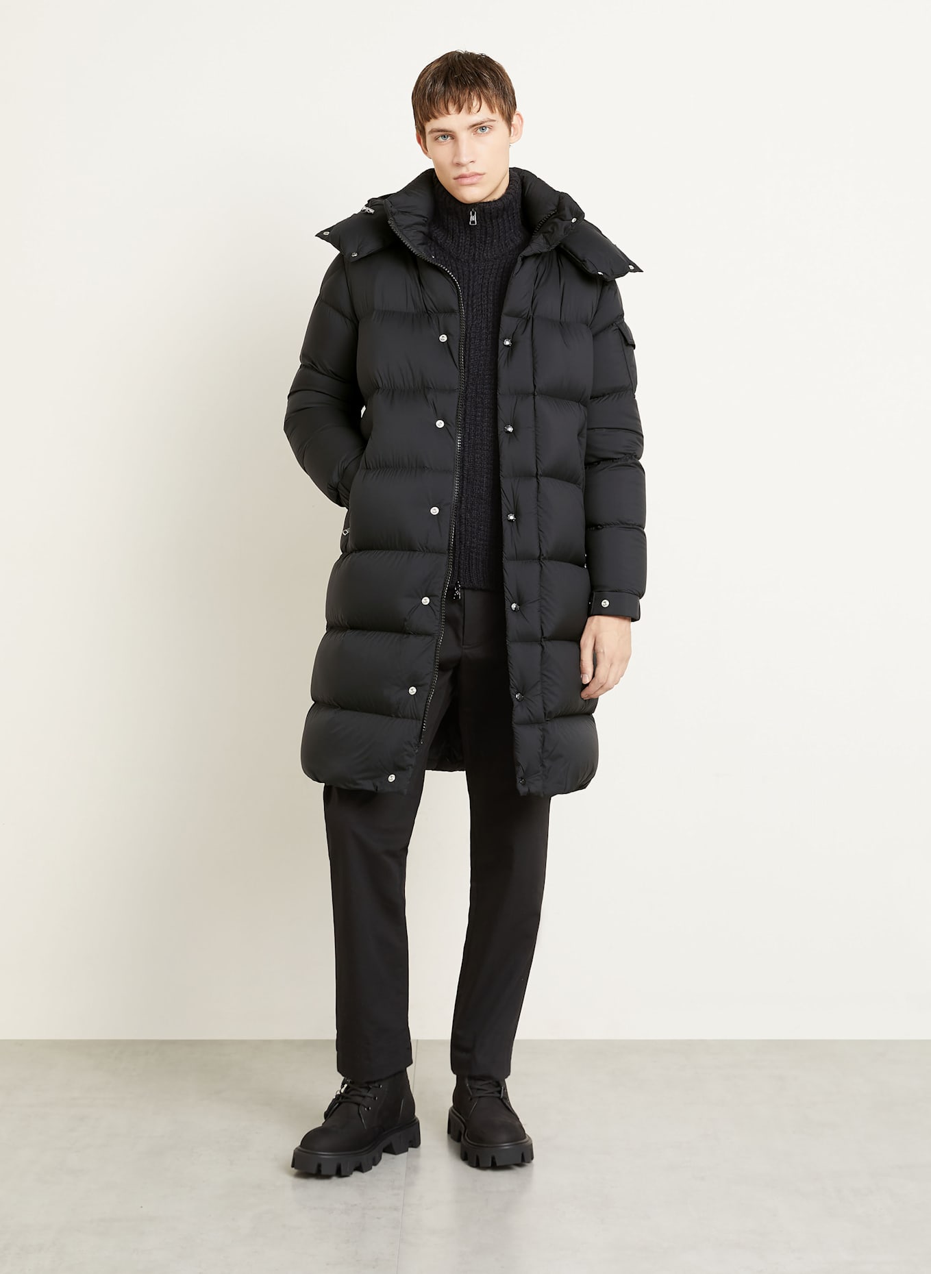 MONCLER Daunenmantel HANOVERIAN: SCHWARZ