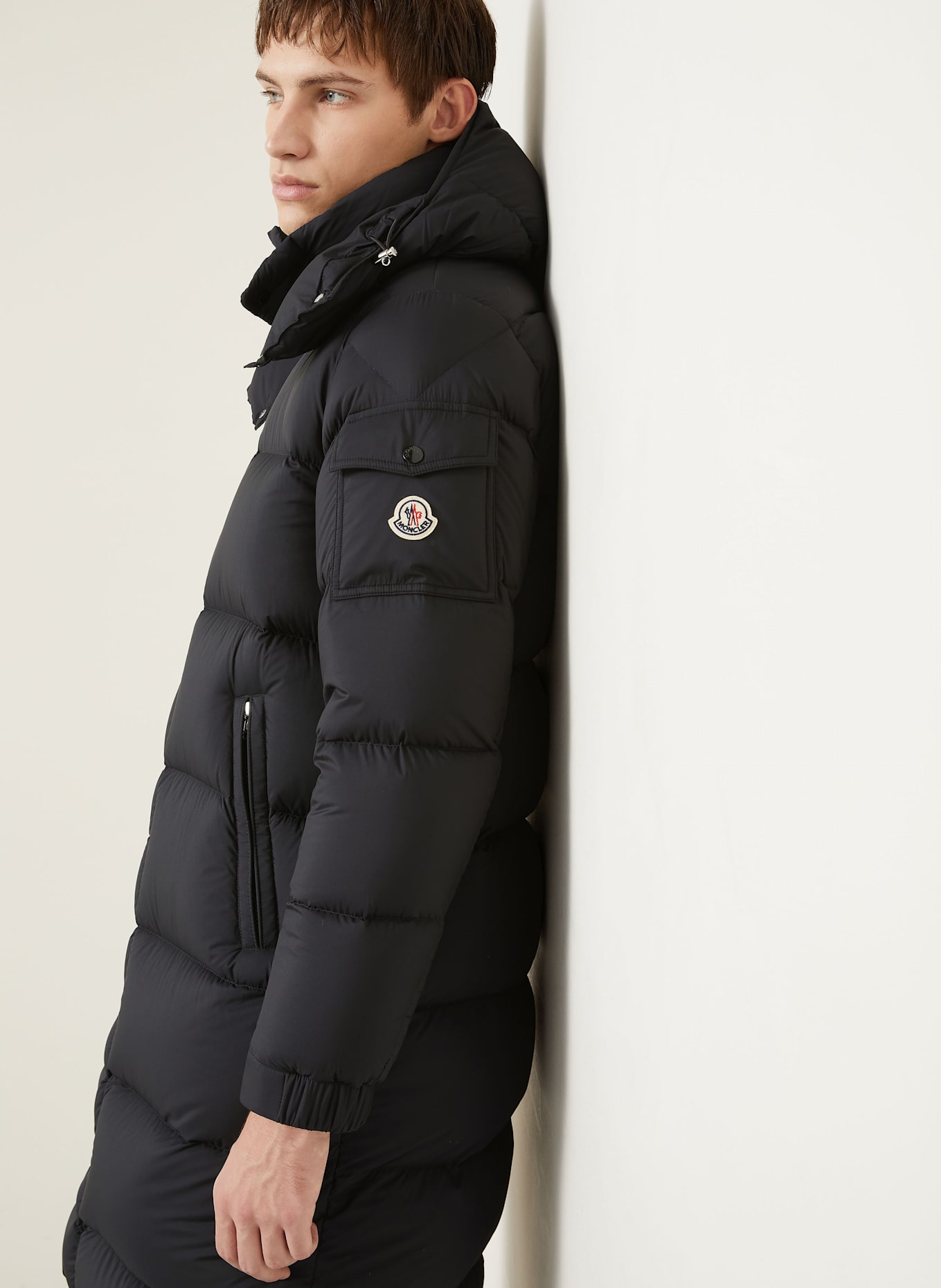 MONCLER Daunenmantel HANOVERIAN: SCHWARZ