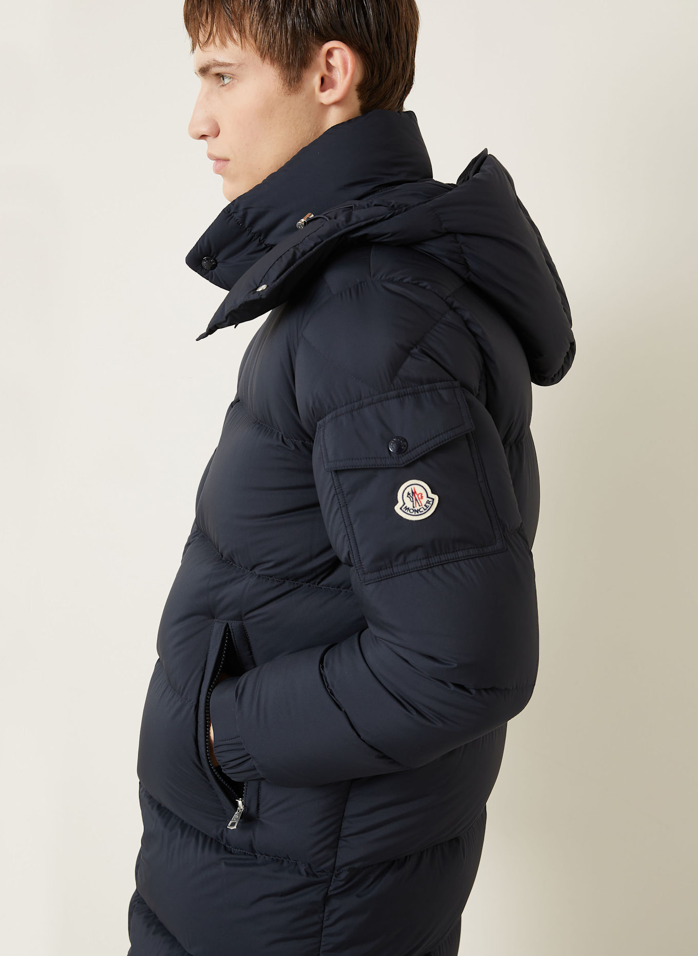 MONCLER Daunenmantel HANOVERIAN: DUNKELBLAU