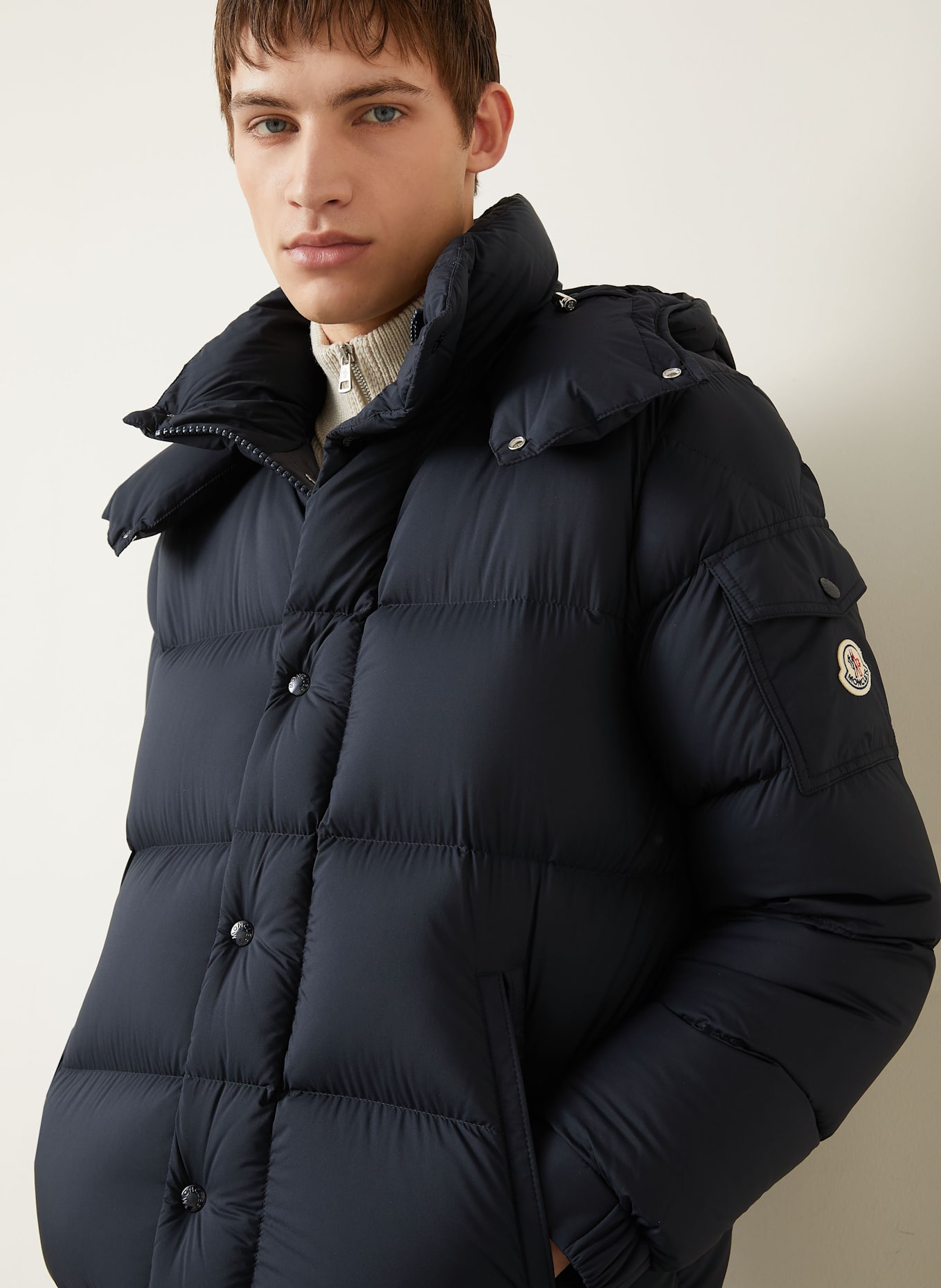 MONCLER Daunenmantel HANOVERIAN: DUNKELBLAU