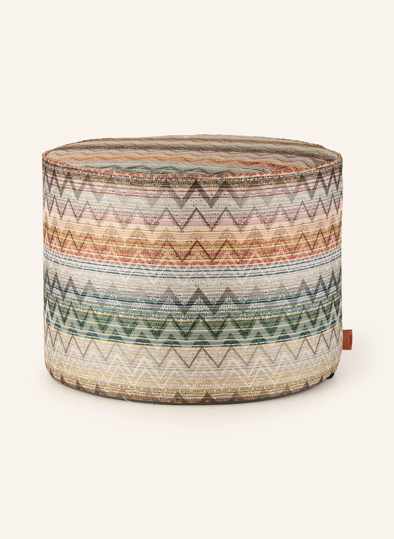 MISSONI Home Puf YATE: ZIELONY / POMARAŃCZOWY / BEŻOWY