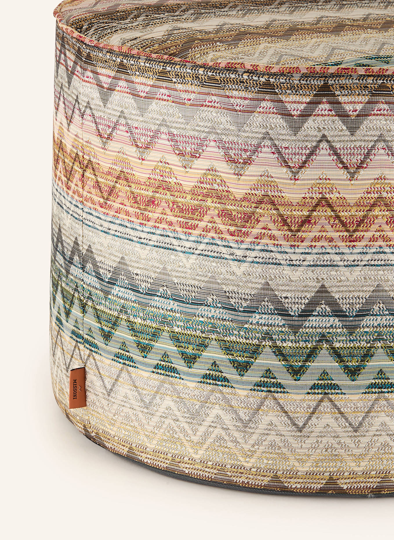 MISSONI Home Puf YATE: ZIELONY / POMARAŃCZOWY / BEŻOWY
