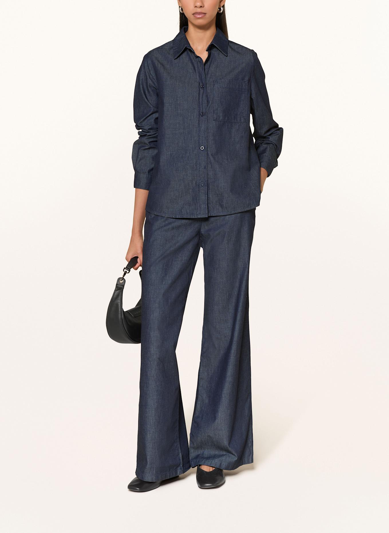 MILANO ITALY Hemdbluse in Jeansoptik: DUNKELBLAU