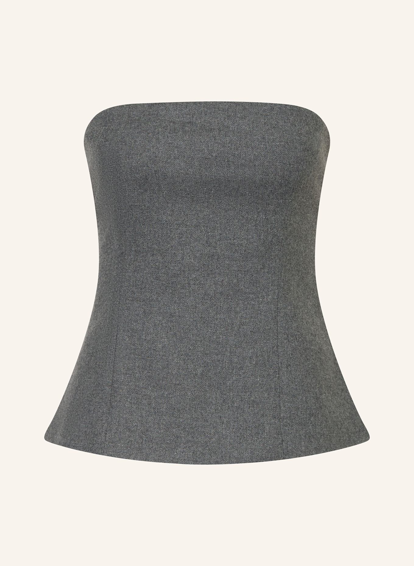 Rich & Royal Off-Shoulder-Top: DUNKELGRAU