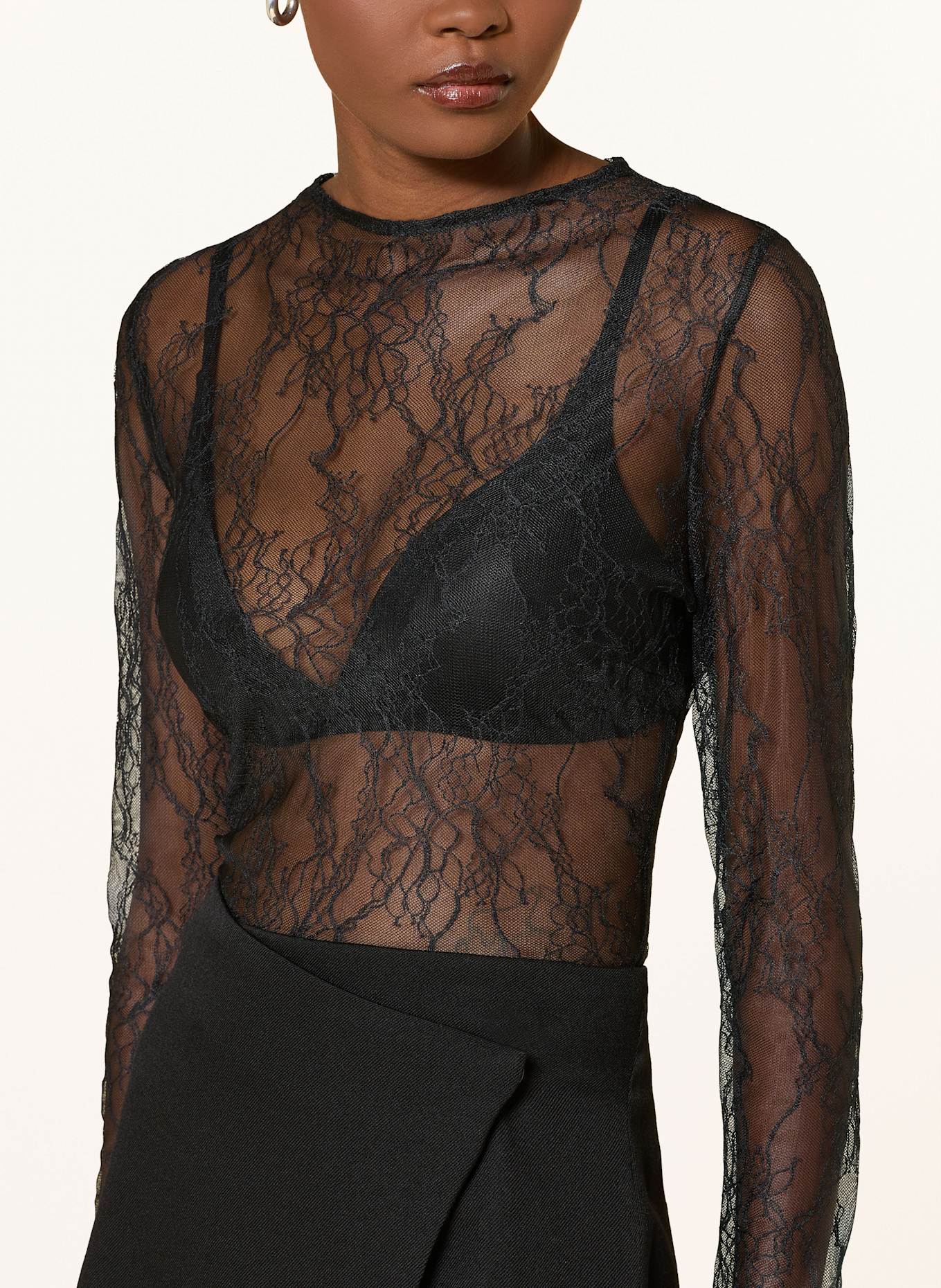 UNDRESS CODE Spitzenbody ELECTRIC: SCHWARZ