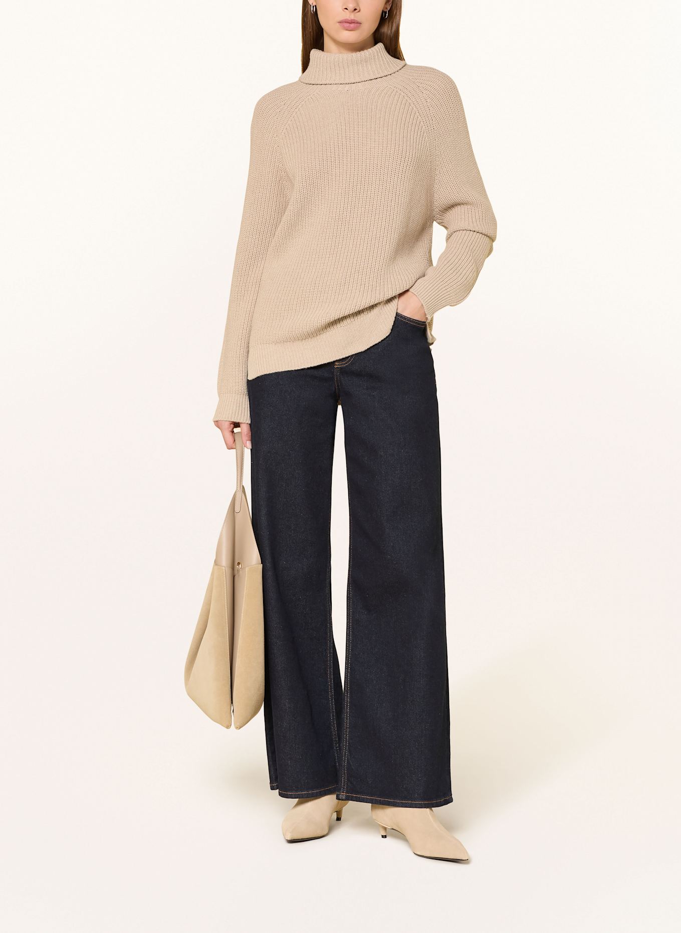 Rich & Royal Rollkragenpullover: BEIGE