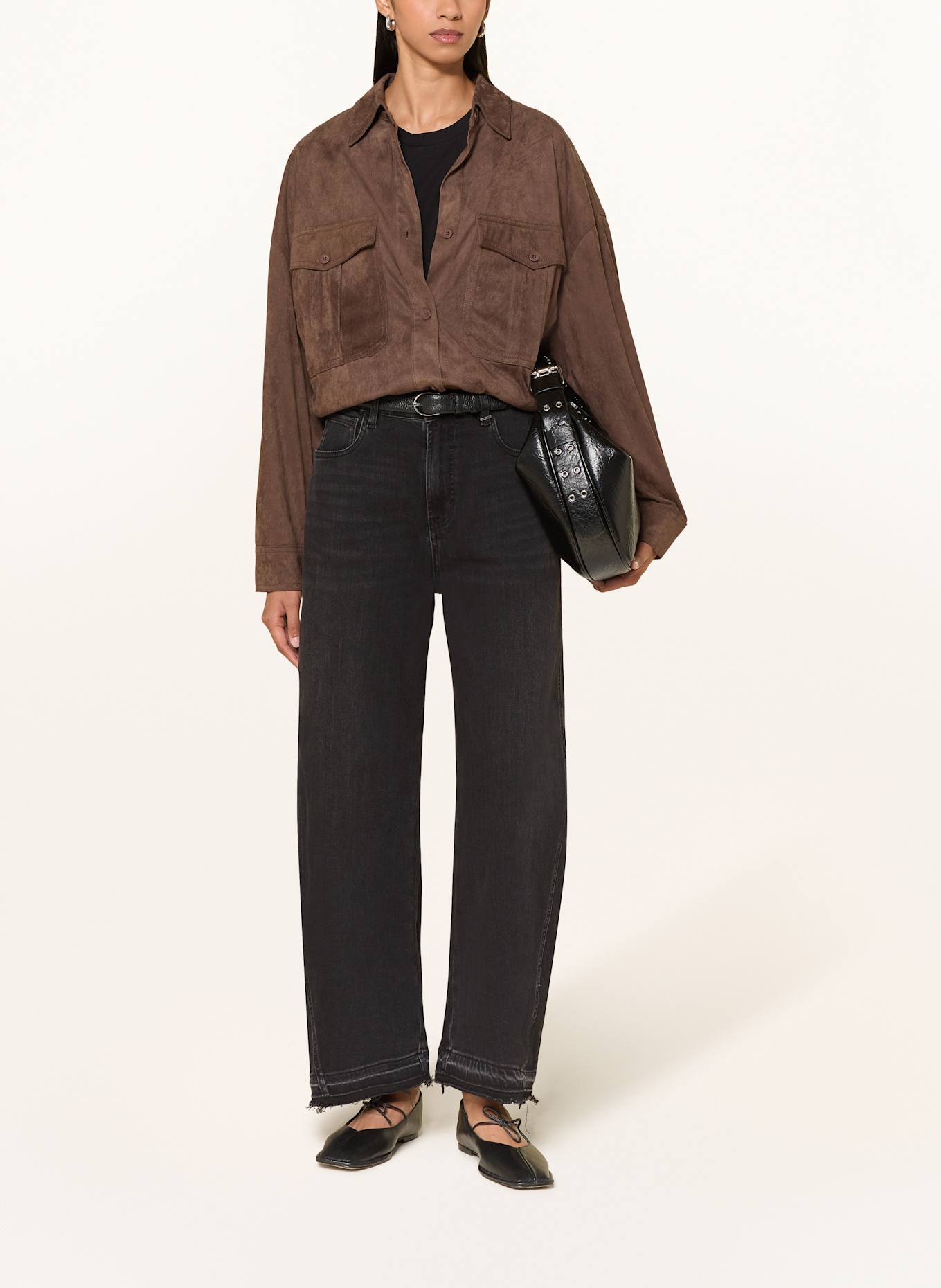 ELIAS RUMELIS Barrel Jeans NORALIE: 1347 dirty black