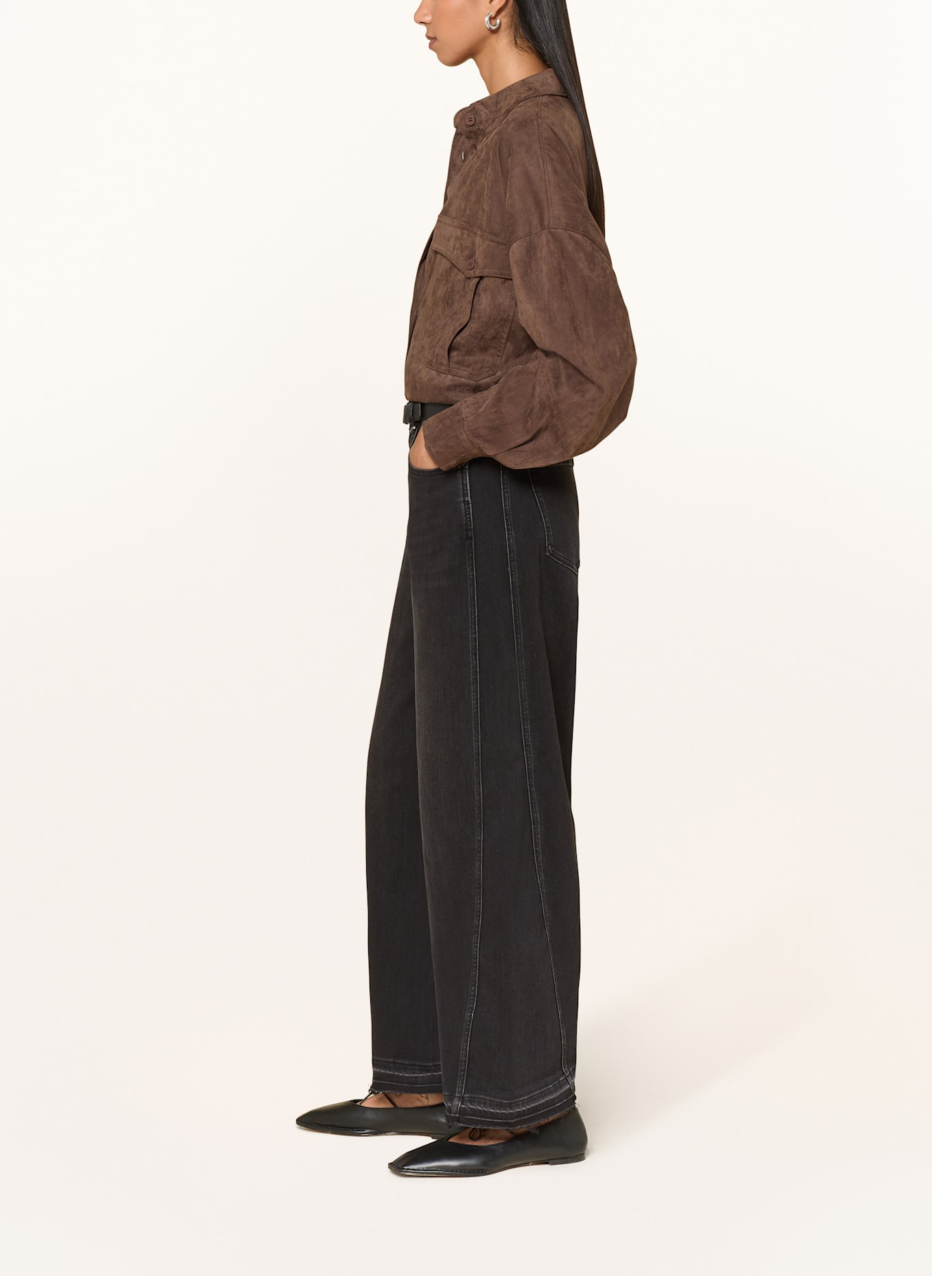 ELIAS RUMELIS Barrel Jeans NORALIE: 1347 dirty black