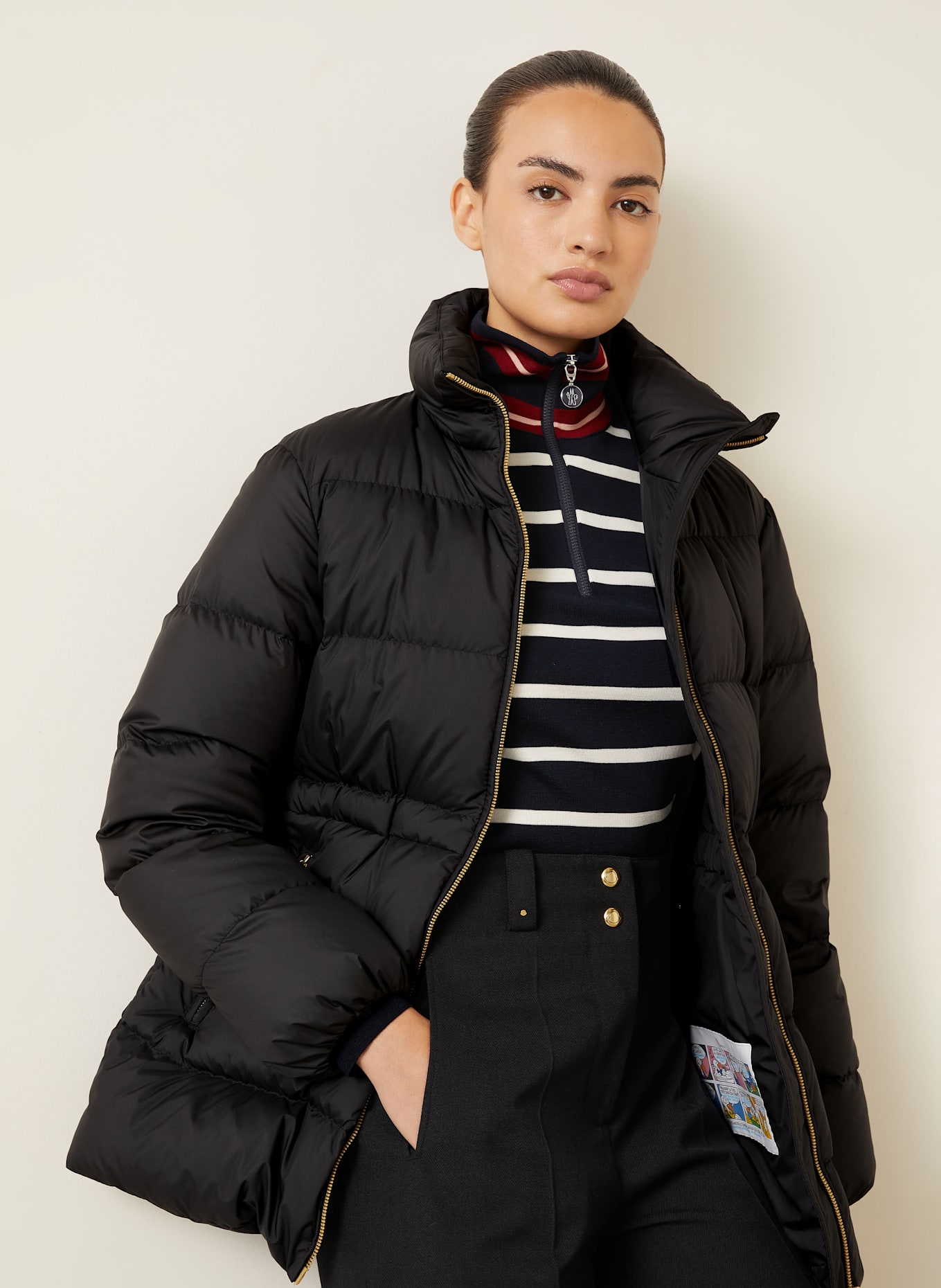 MONCLER Daunenjacke BROSETTE: SCHWARZ