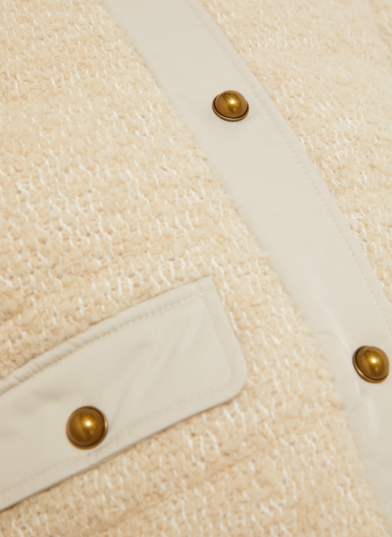 MONCLER Daunenblouson: ECRU