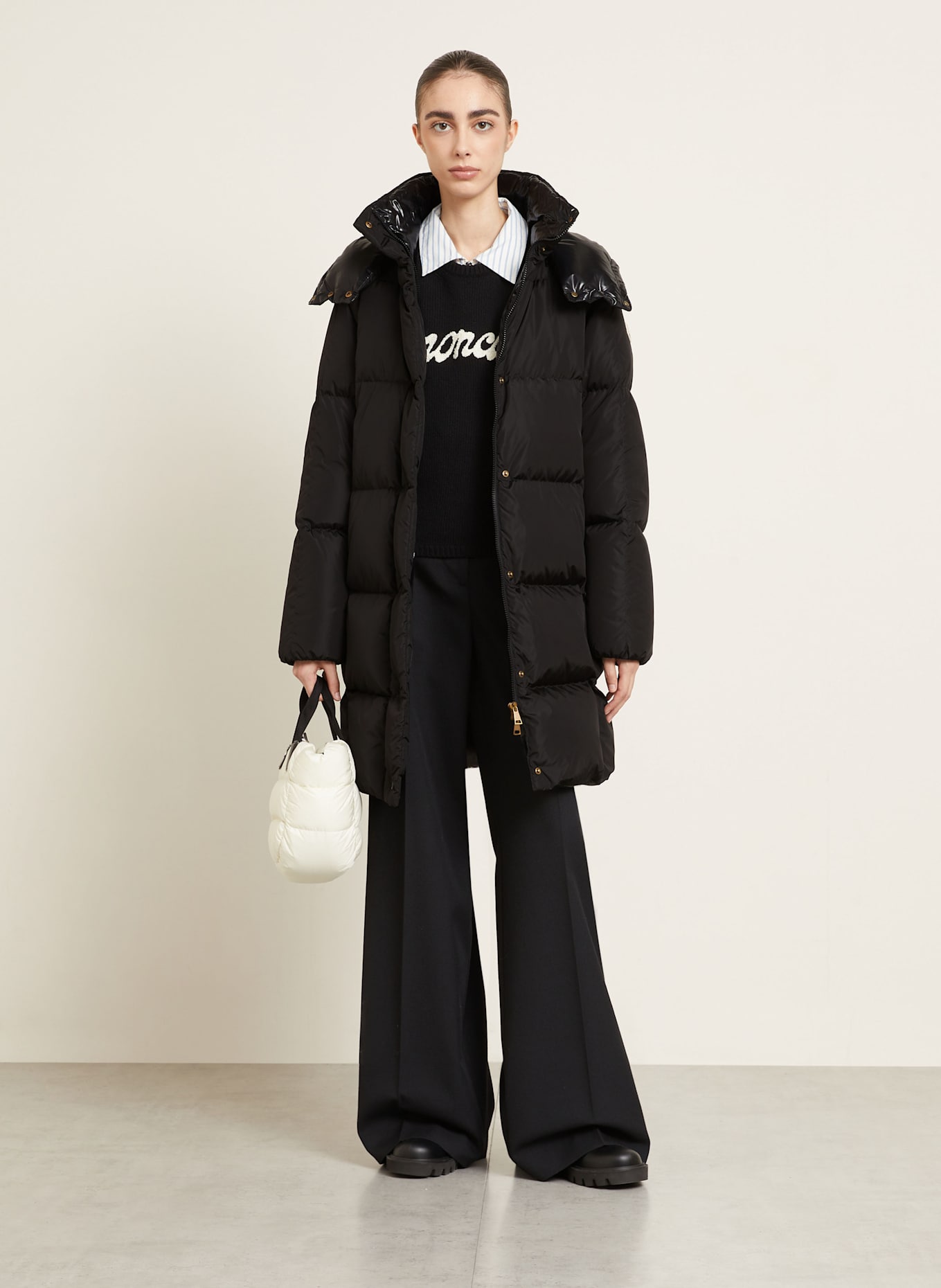 MONCLER Daunenmantel LITTLE: SCHWARZ