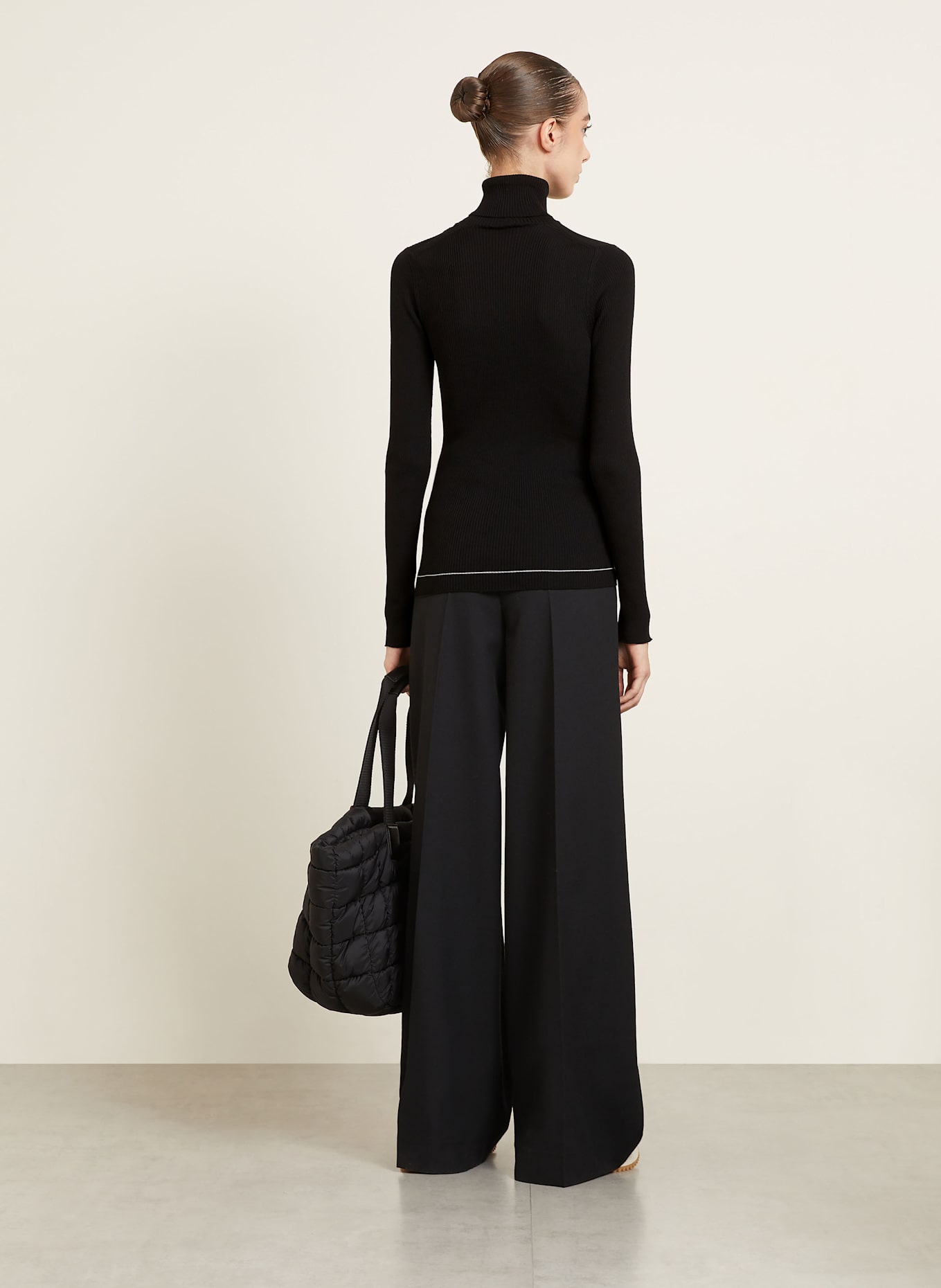 MONCLER Turtleneck sweater: WHITE