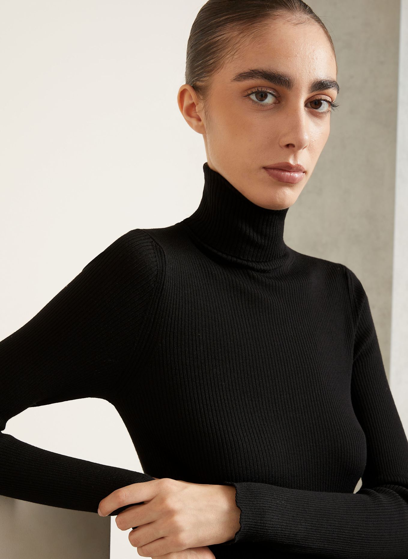 MONCLER Turtleneck sweater: WHITE